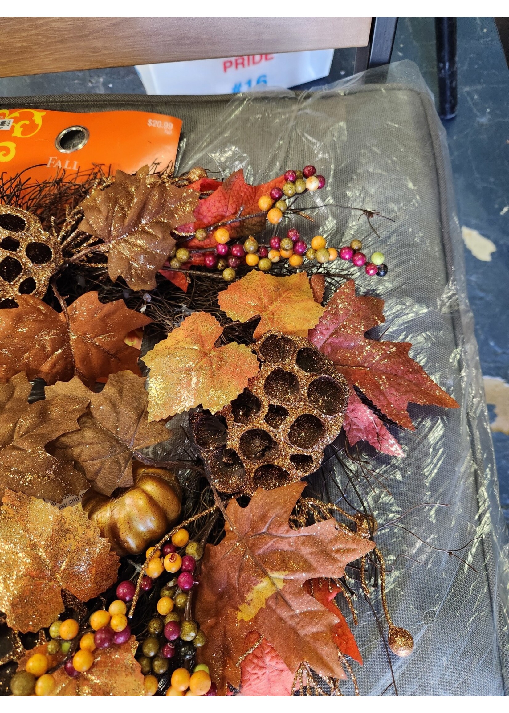 14" Fall Thanksgiving Wreath