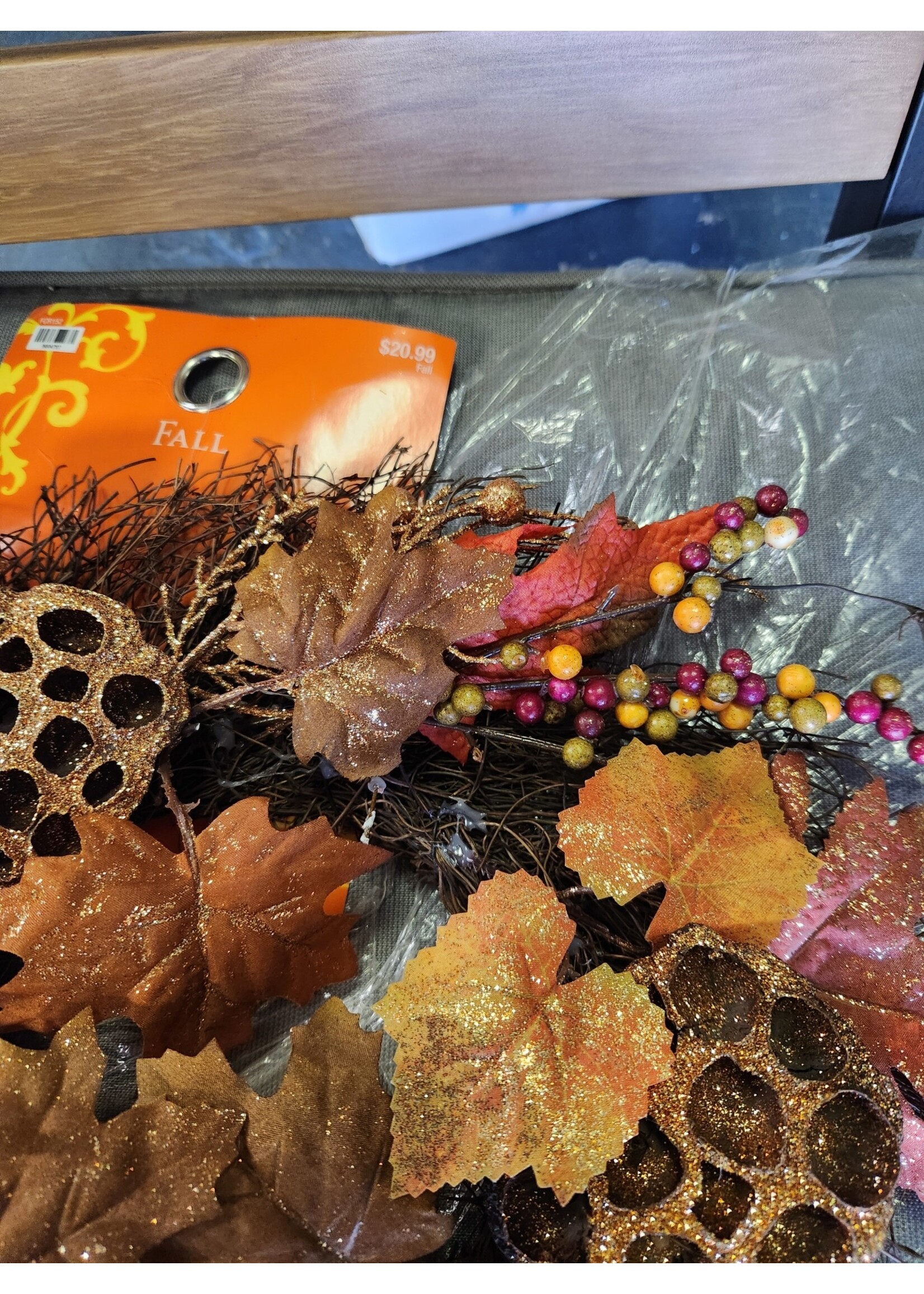 14" Fall Thanksgiving Wreath