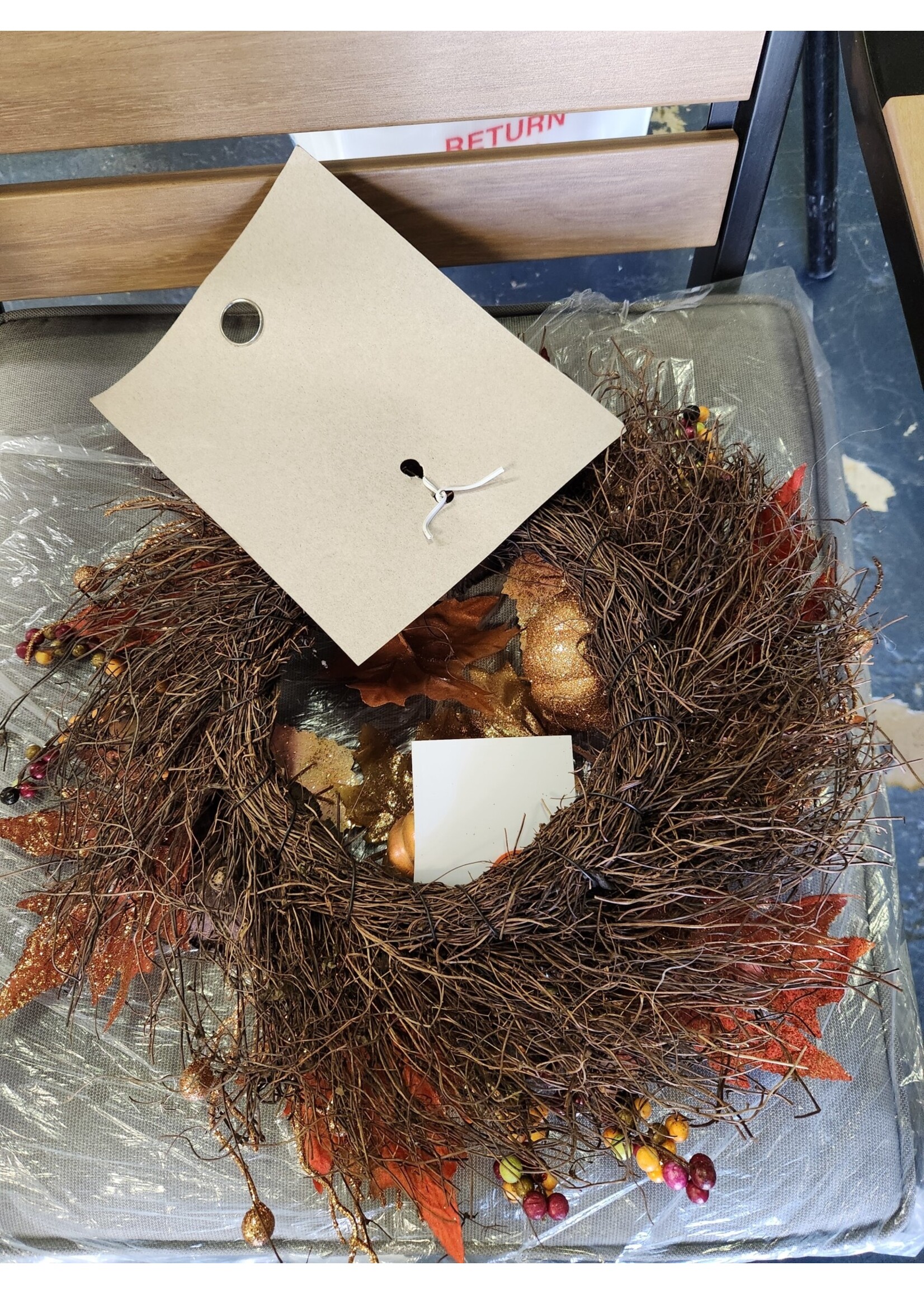 14" Fall Thanksgiving Wreath