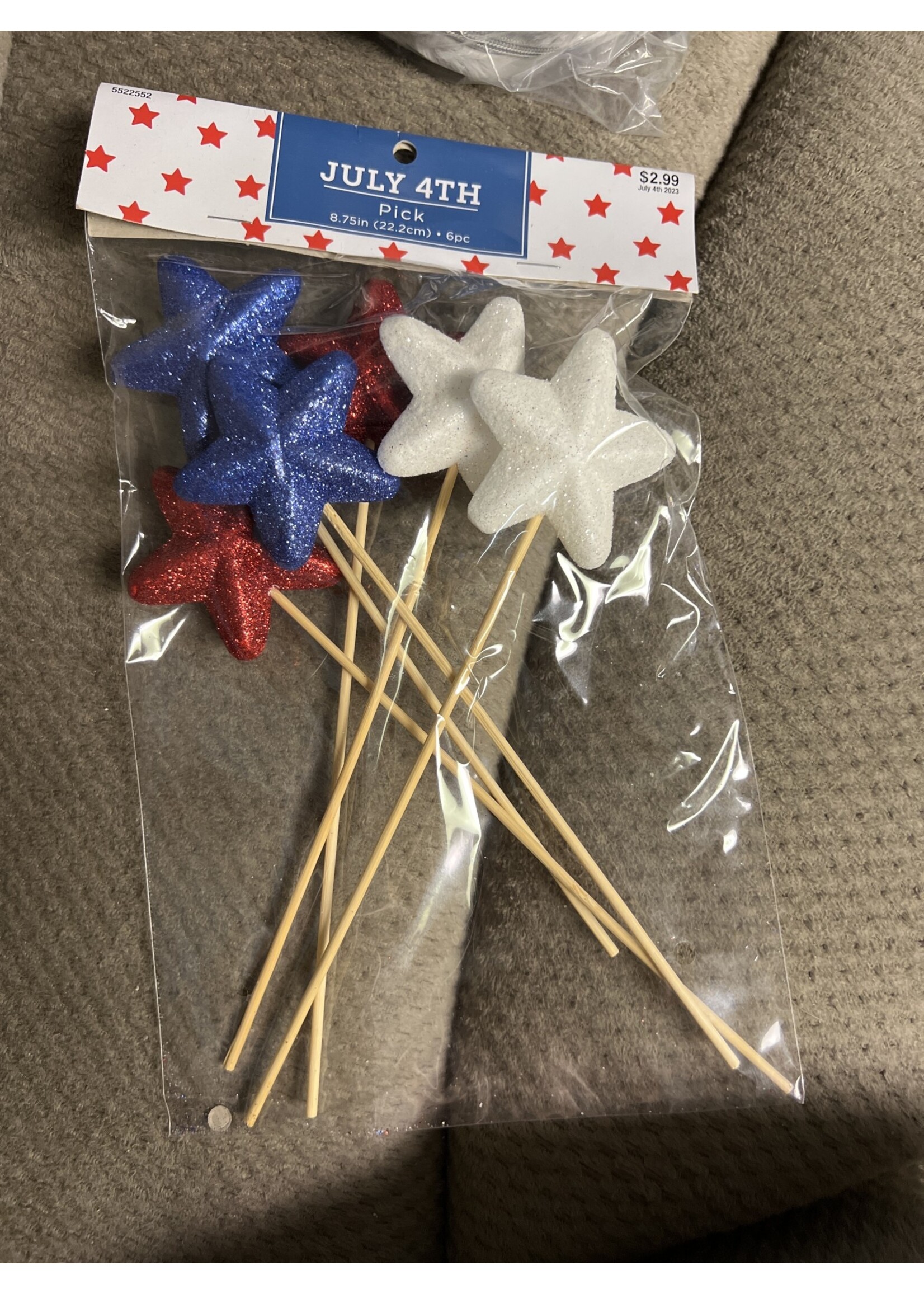 July 4th Pick 6pc 8.75”