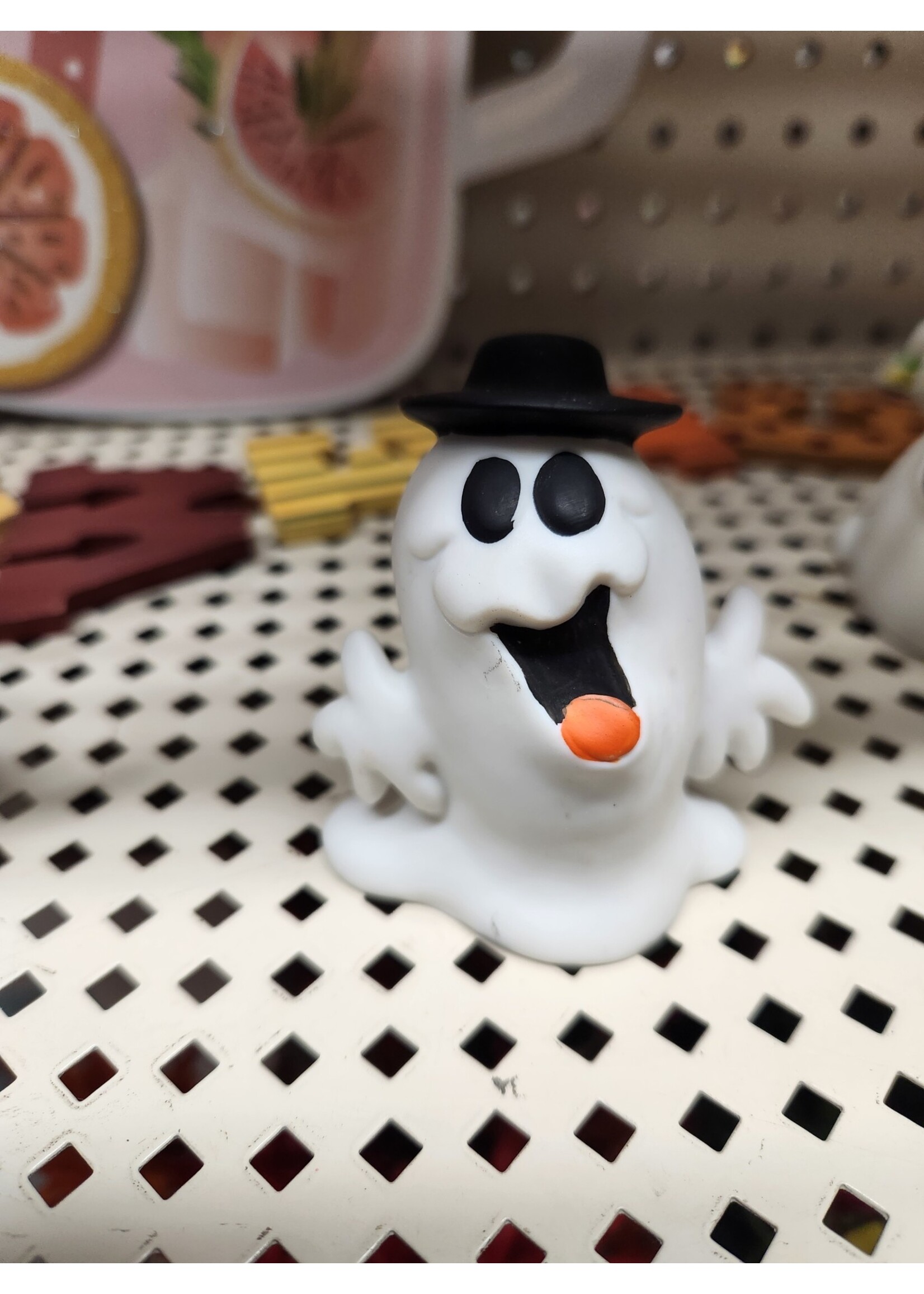 Set of 3 Ghosts Frankel Halloween Ceramic Whimsical Funky Taiwan
