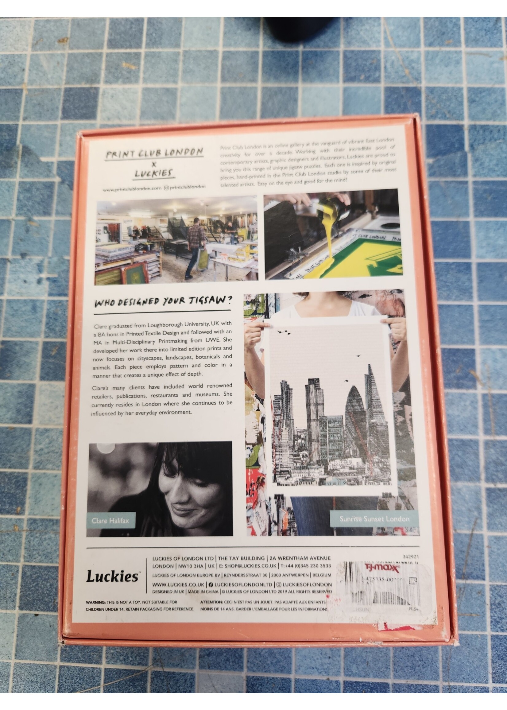 LUCKIES Print Club London X Clare Halifax Sunrise Sunset London 500 Puzzle