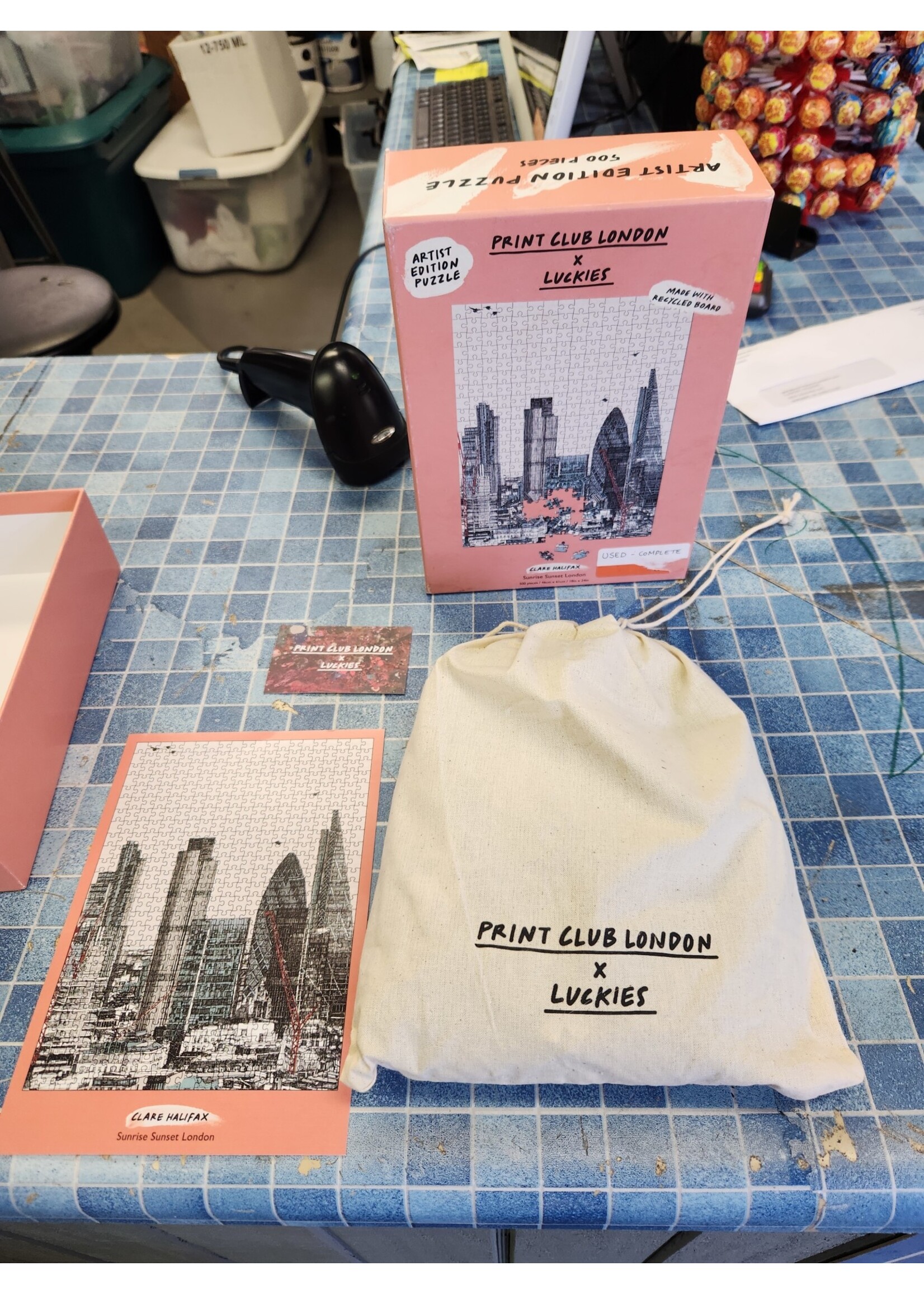 LUCKIES Print Club London X Clare Halifax Sunrise Sunset London 500 Puzzle