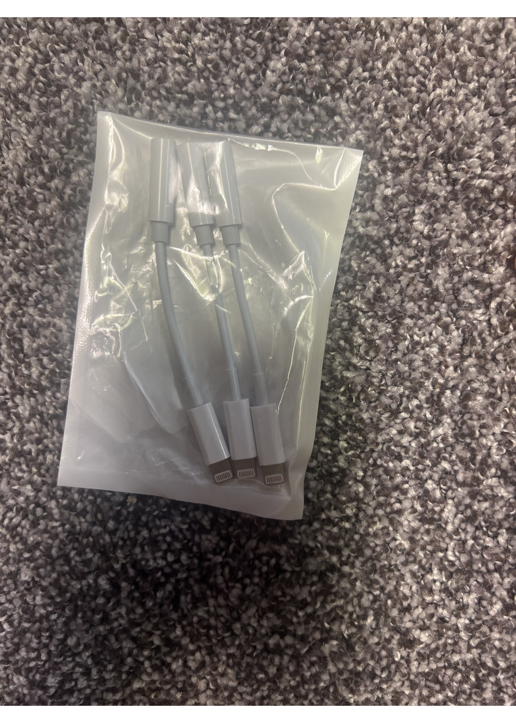 3pk Lightning to 3.5mm headphone adapter