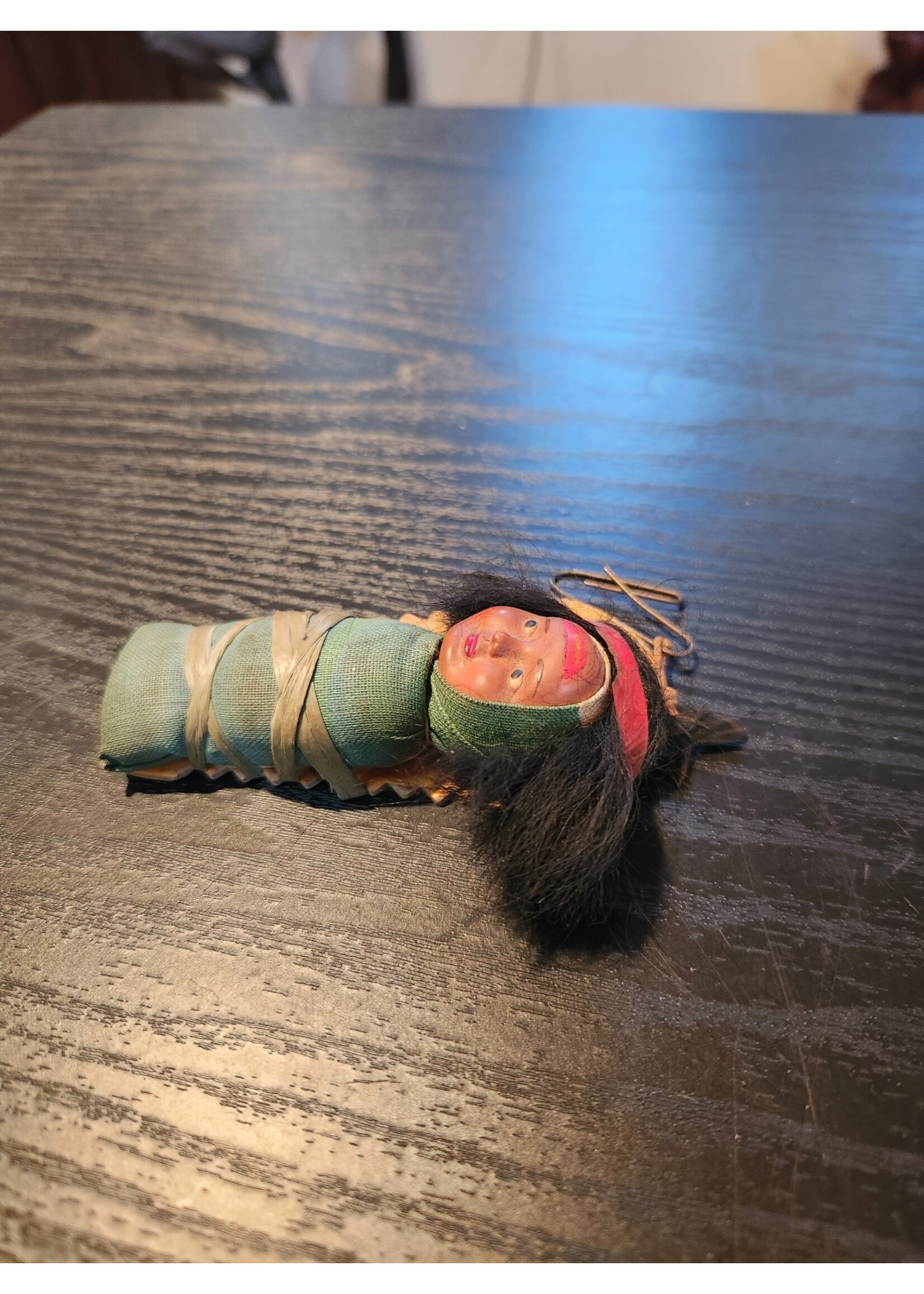 3.5" Indian Territory Oklahoma Skookum Papoose Native American Doll