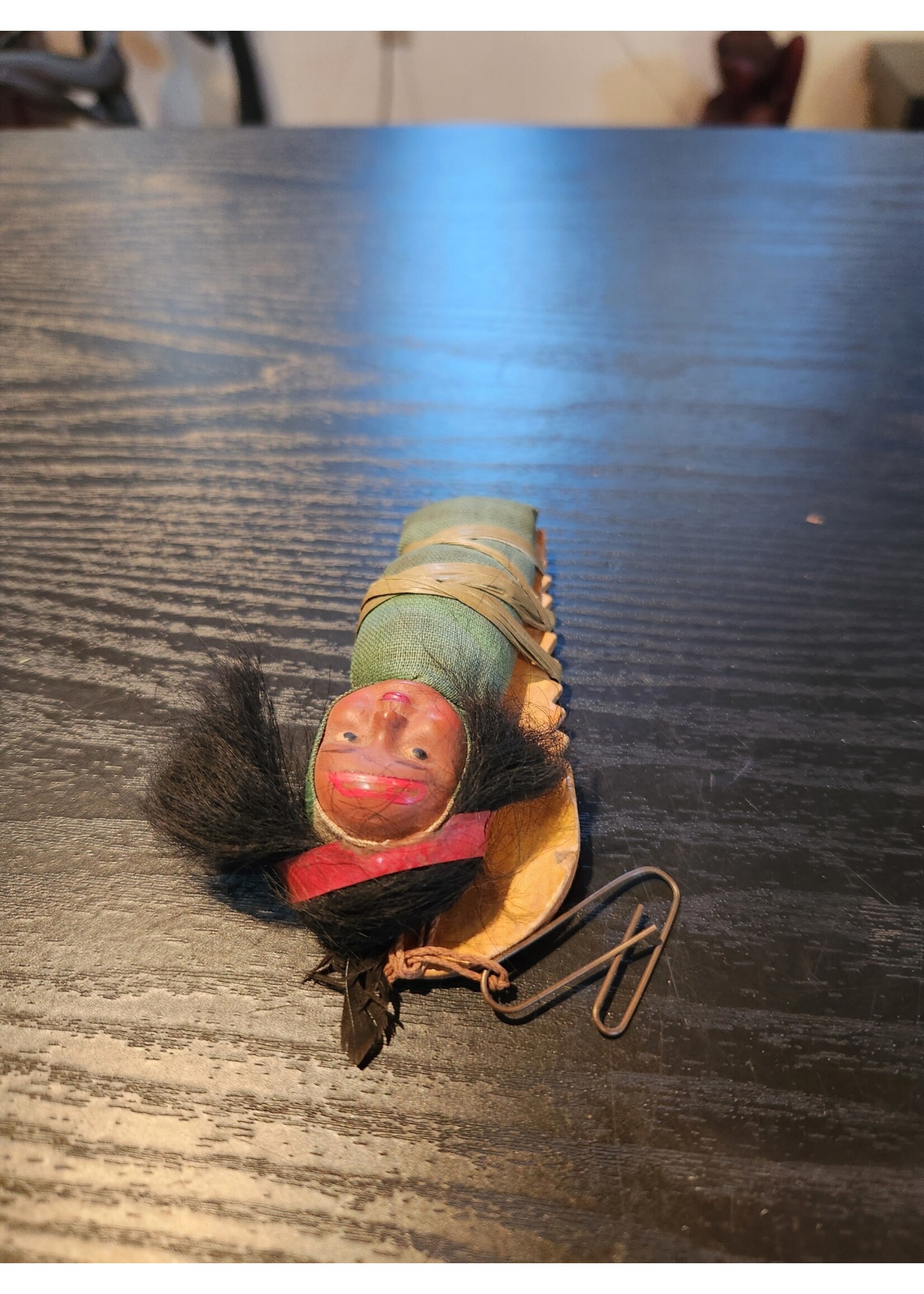 3.5" Indian Territory Oklahoma Skookum Papoose Native American Doll