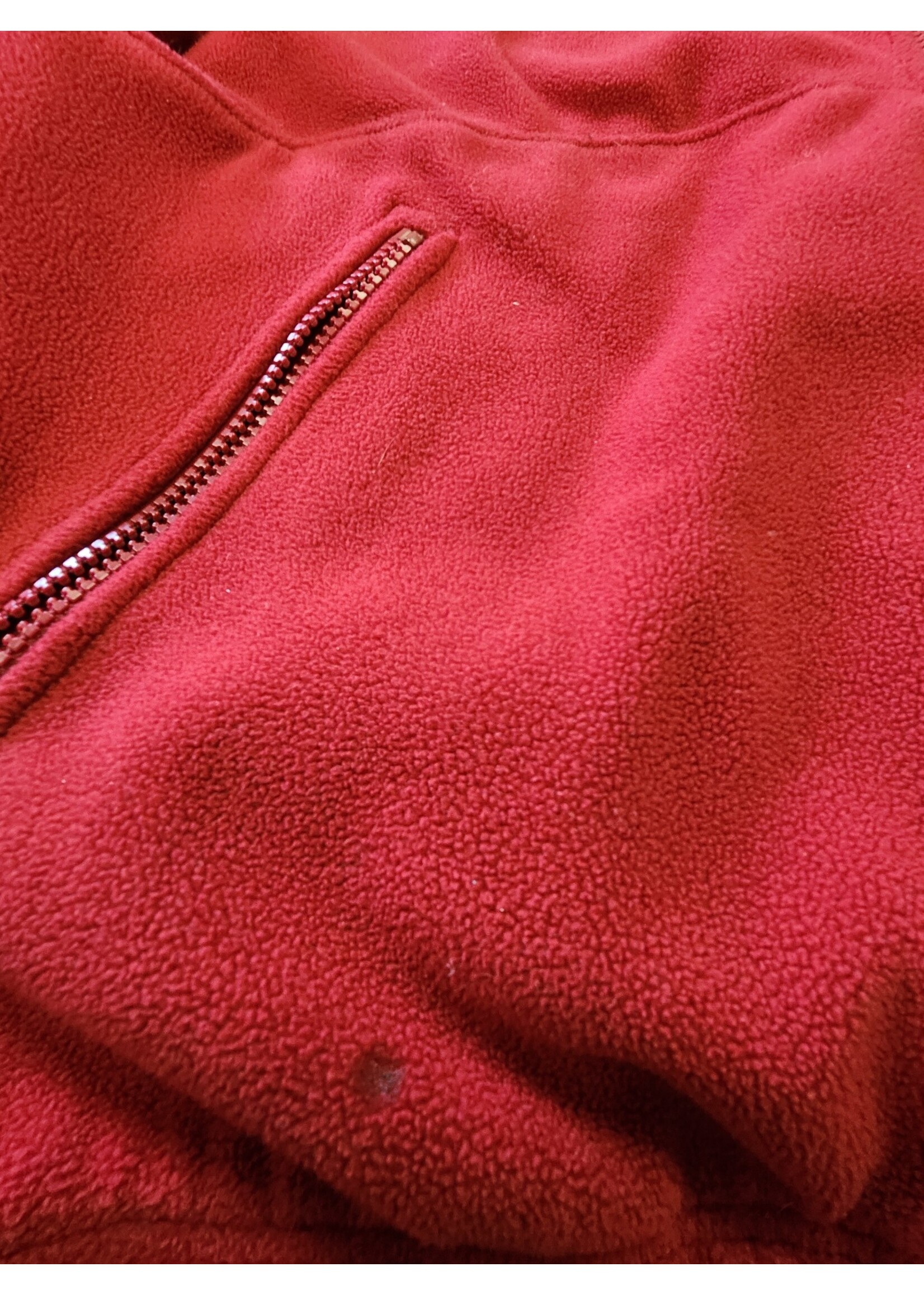Disney Walt Disney World Mickey Mouse Santa Christmas Red Fleece Jacket XL