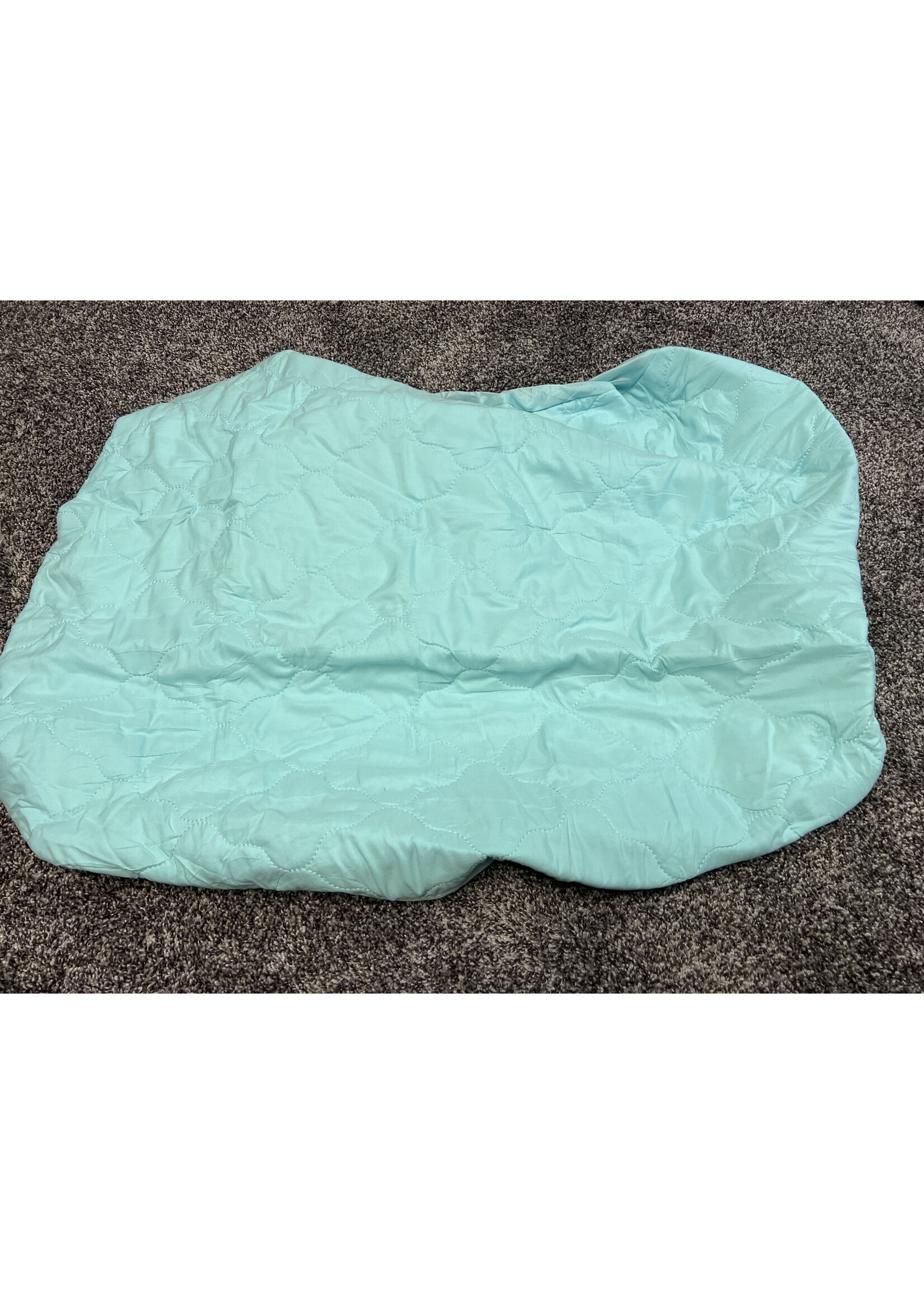 Biloban light blue crib mattress cover