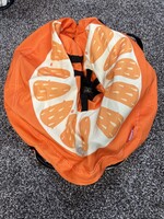 Midog L inflatable dog cone Orange
