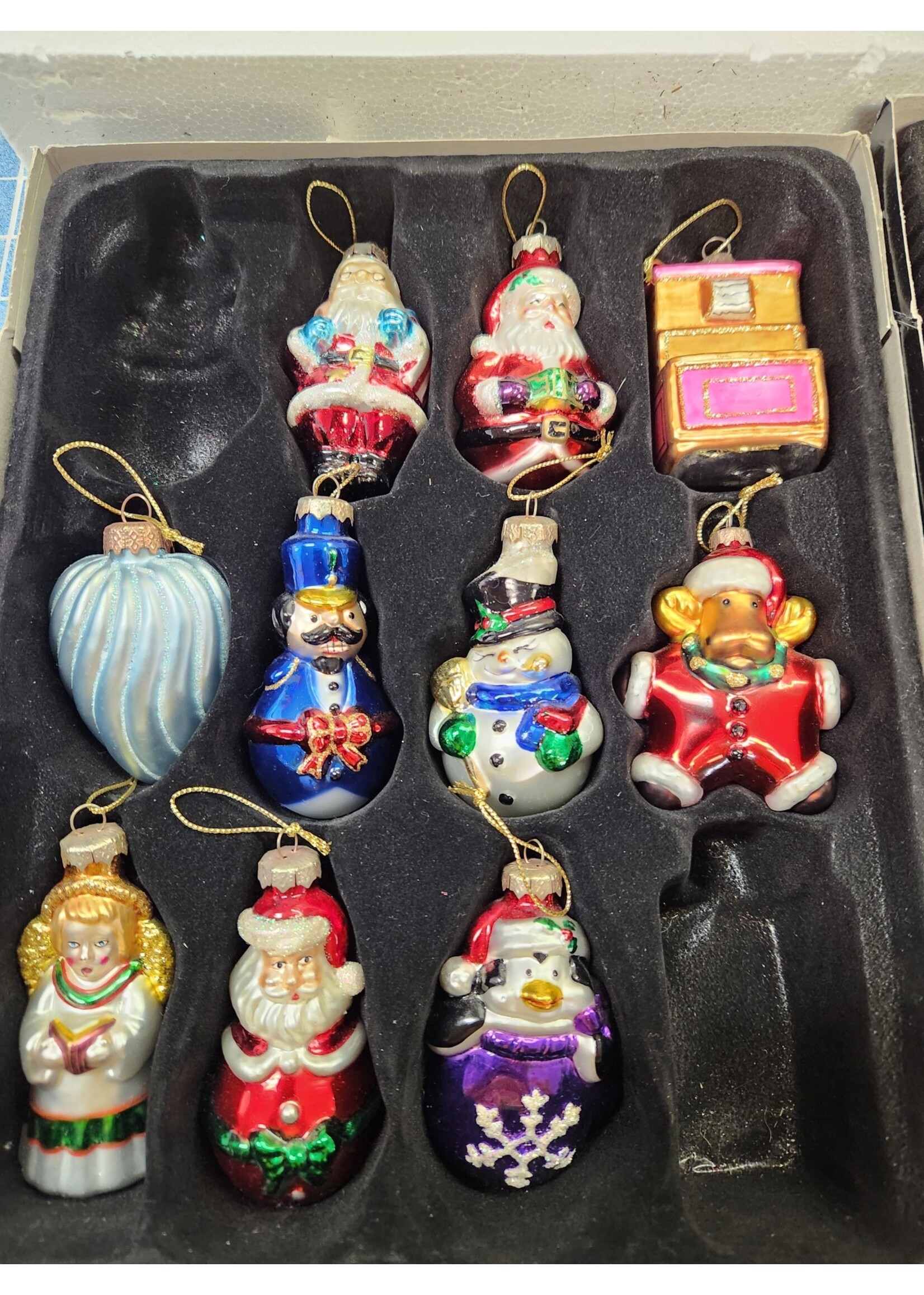 *Missing 2 Thomas Pacconi Museum Series 31 Glass Christmas Ornaments Finial Topper