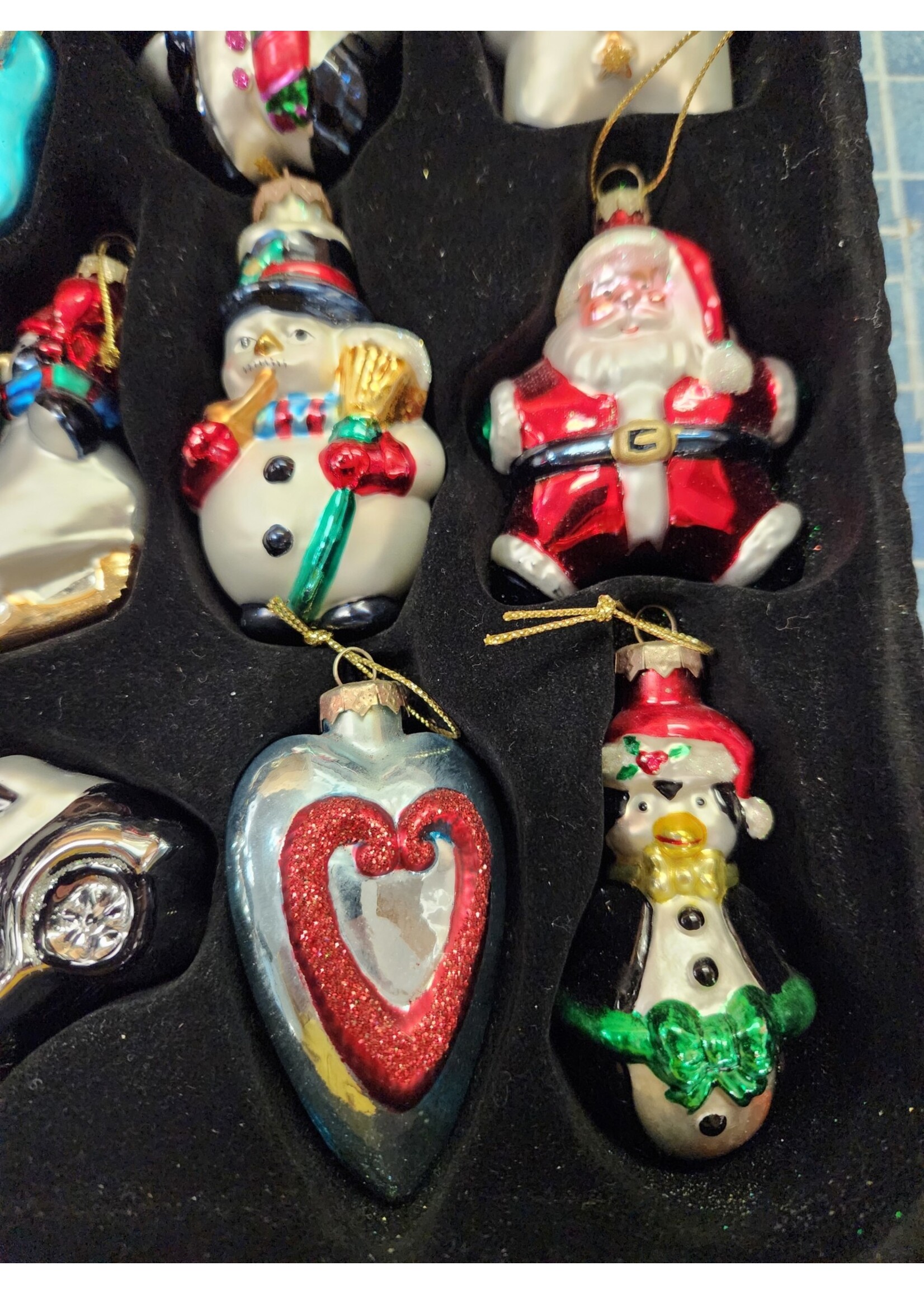 *Missing 2 Thomas Pacconi Museum Series 31 Glass Christmas Ornaments Finial Topper