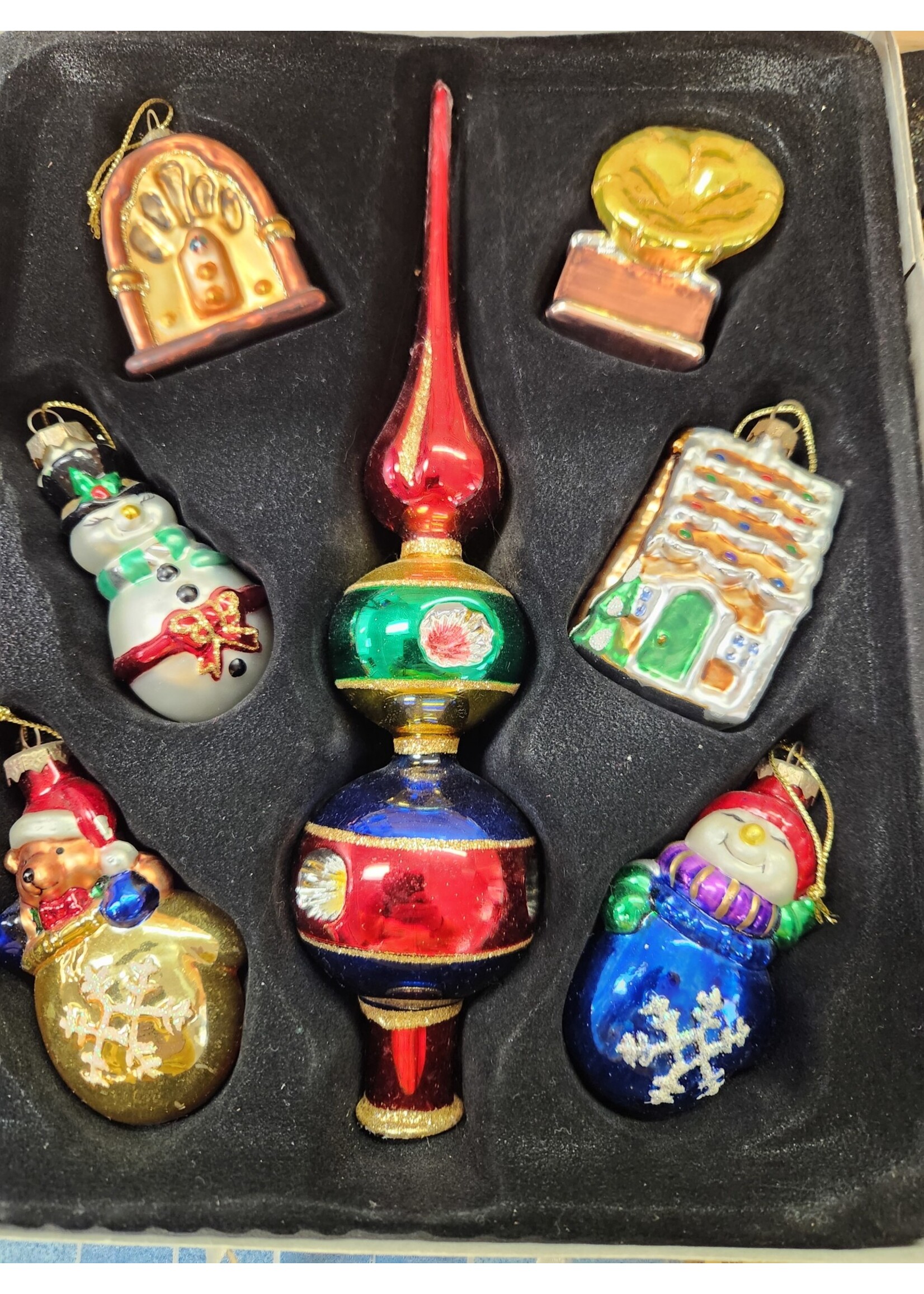 *Missing 2 Thomas Pacconi Museum Series 31 Glass Christmas Ornaments Finial Topper