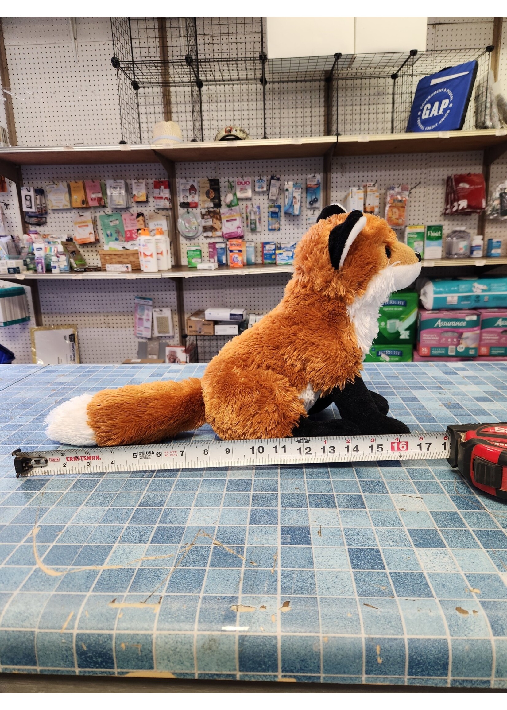 *Used 11" Red Fox Wild Republic Soft Stuffed Animal Plush Toy