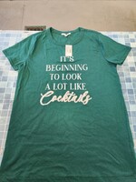 Maurices It's Beginning To Look A Lot Like Cocktails XS Short Sleeve Christmas Shirt