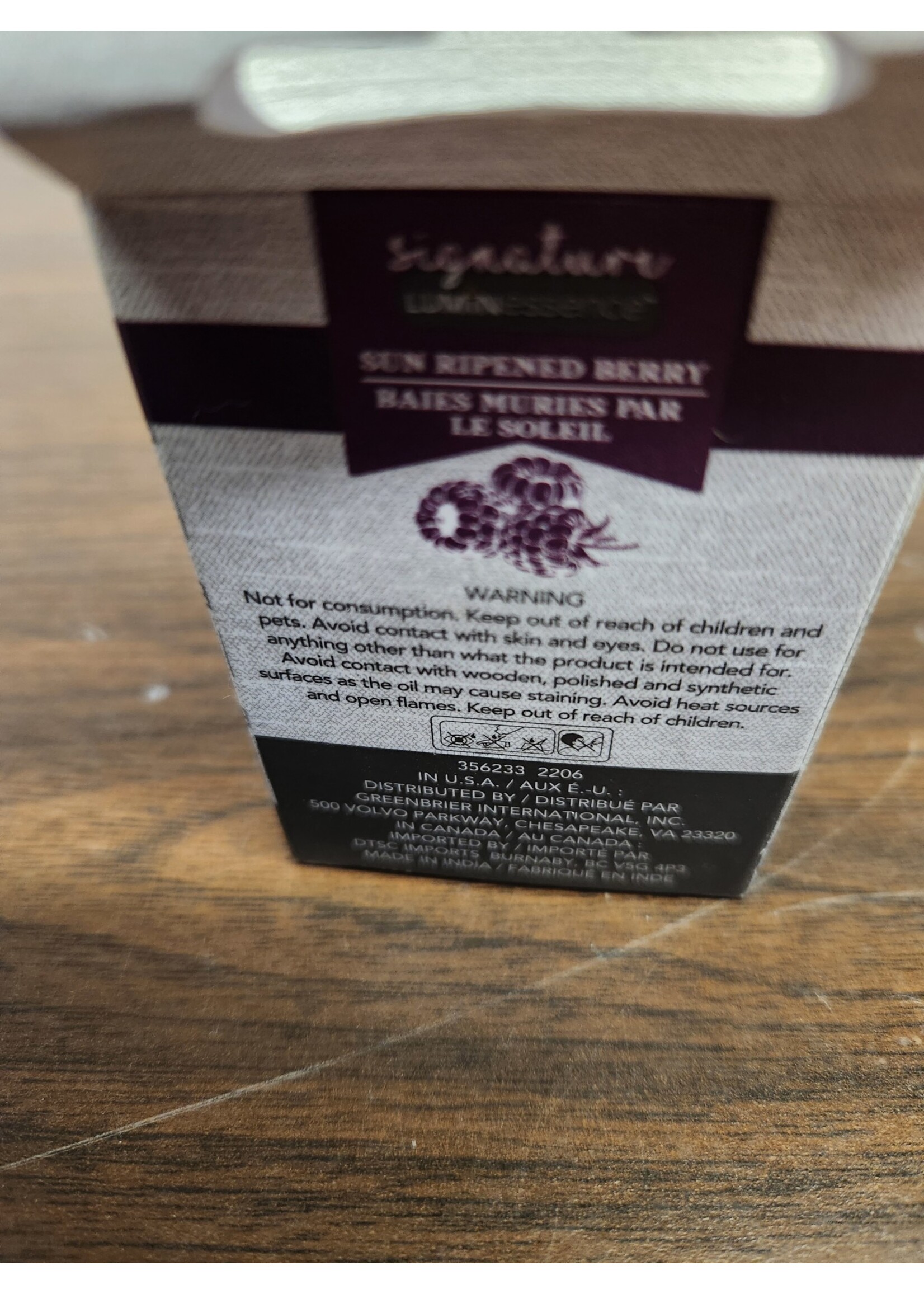 Luminessence Signature Sun Ripened Berry Fragrance Oil, 0.5 oz