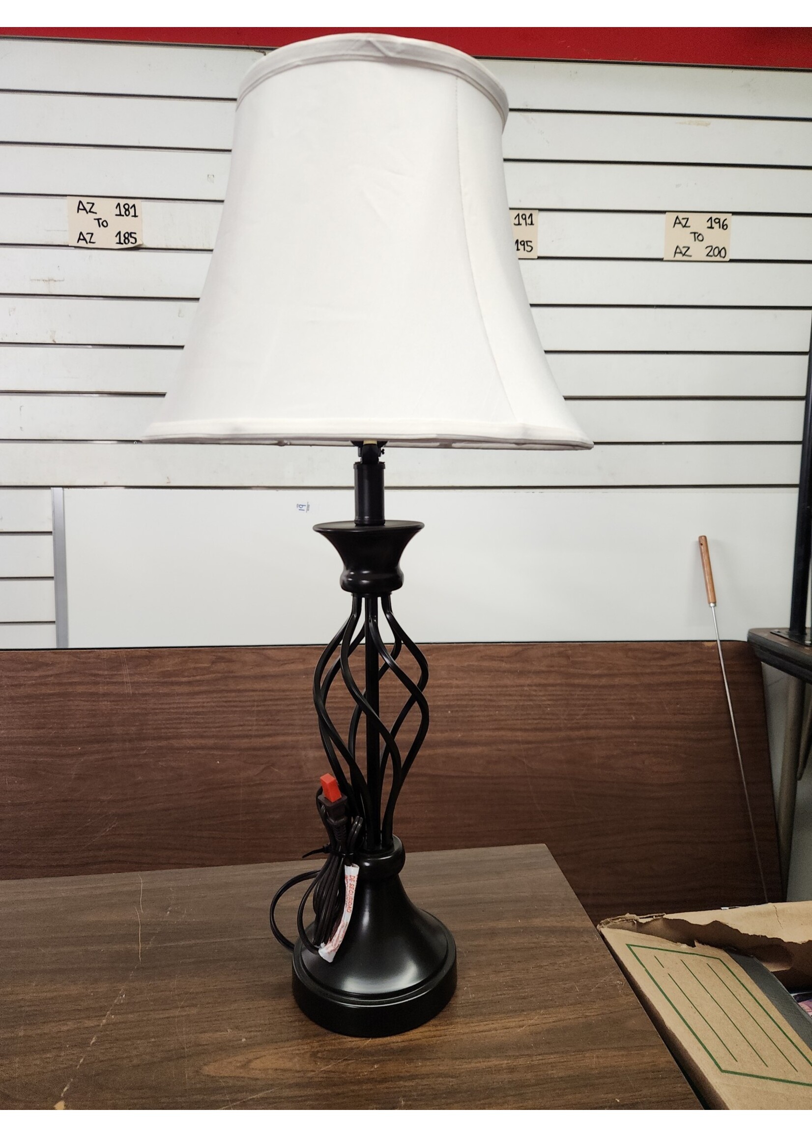 *Slight Shade Damage allen + roth Clairiby Transitional Medium Base (e-26) Lamp 28.5" (H)