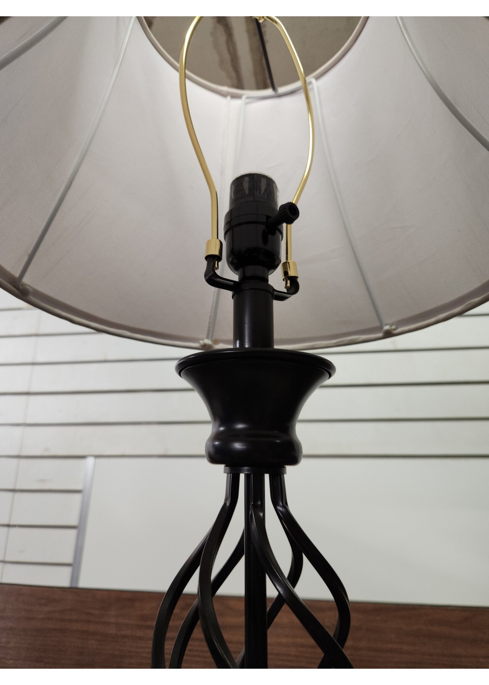 *Slight Shade Damage allen + roth Clairiby Transitional Medium Base (e-26) Lamp 28.5" (H)