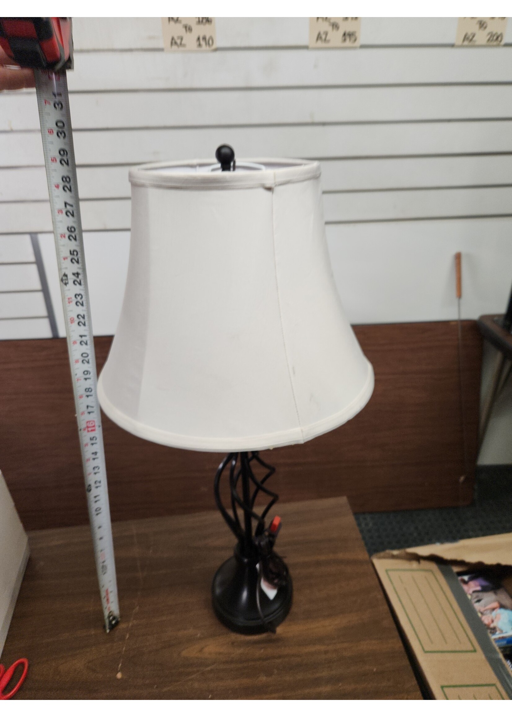 *Slight Shade Damage allen + roth Clairiby Transitional Medium Base (e-26) Lamp 28.5" (H)
