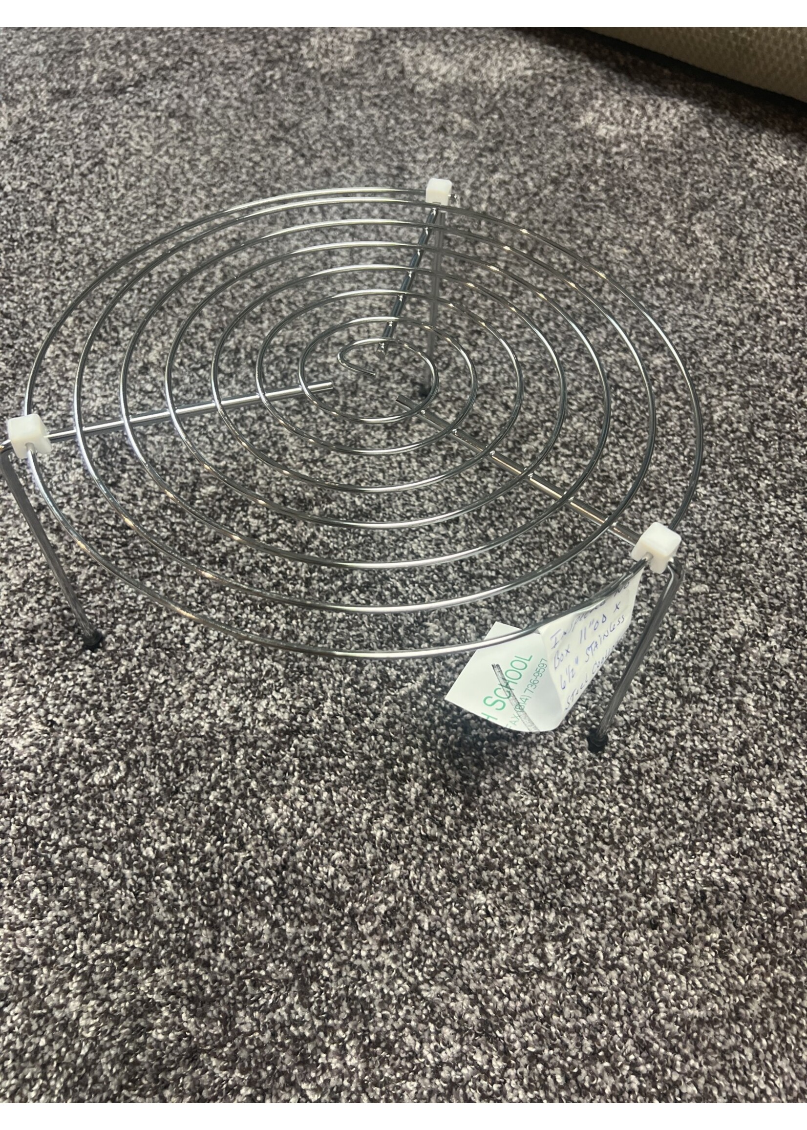 No packaging- Stainless Steel cooling rack 11” x 6-1/2”
