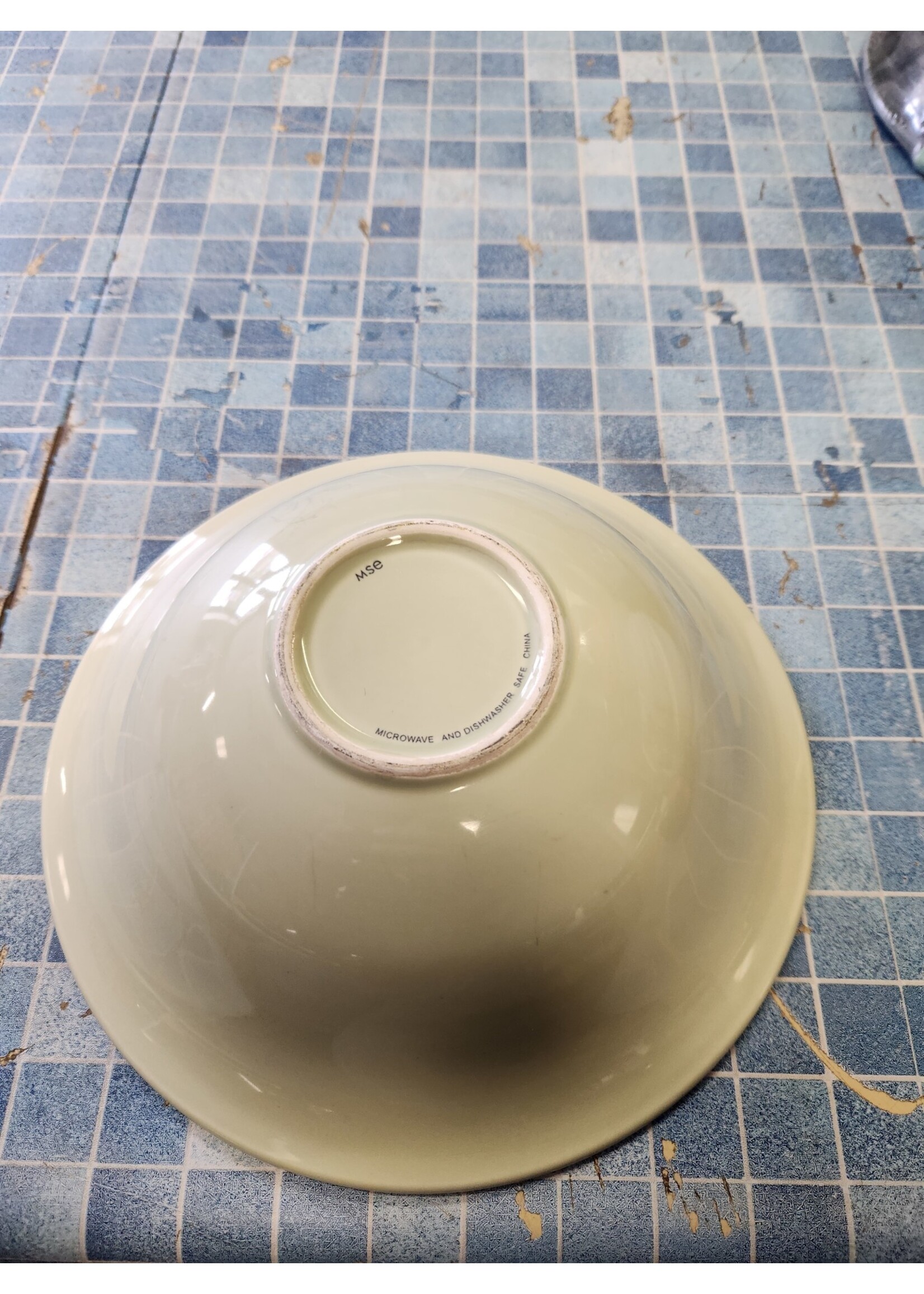 Martha Stewart MSE Solid Green 10-1/4x3.5 inch Round Serving Bowl