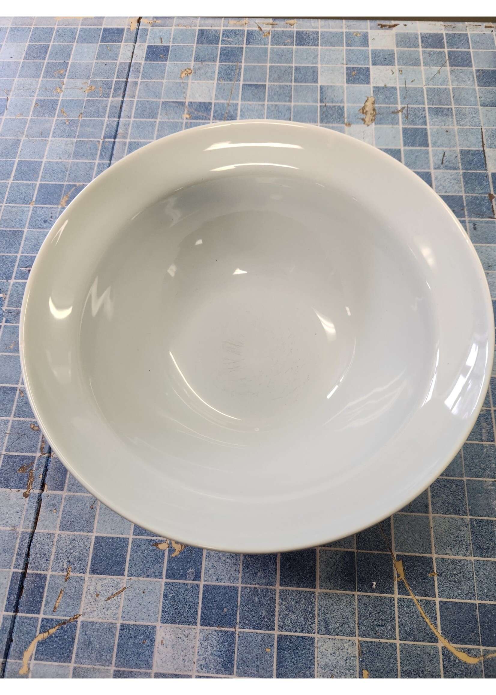 *Small Chip Pier 1 Stoneware Mixing Bowl 11x4.25 inch Made in Italy Sea Foam/Mint Green