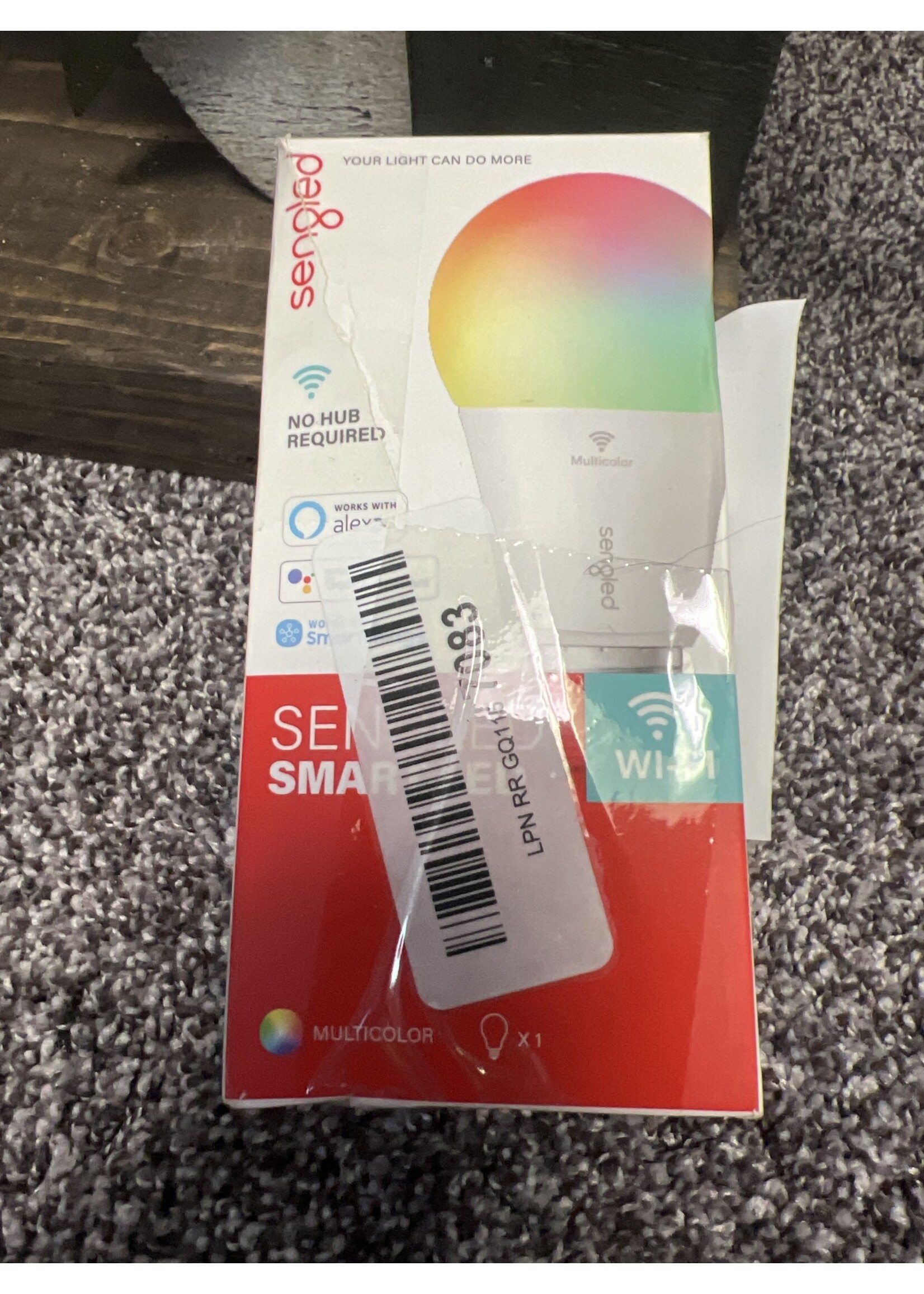 Box damage- Sengled Multi-Color Wi-Fi Light Bulb dimmable Alexa smart light bulb 800 Lm 60w