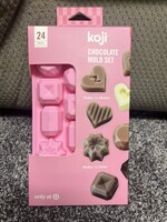 Koji Chocolate Mold Set 12 hearts, 12 gems (24 molds)