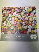 Built Once- Hallmark “Cap Happy” bottle cap puzzle 1000 pc 24”x30”