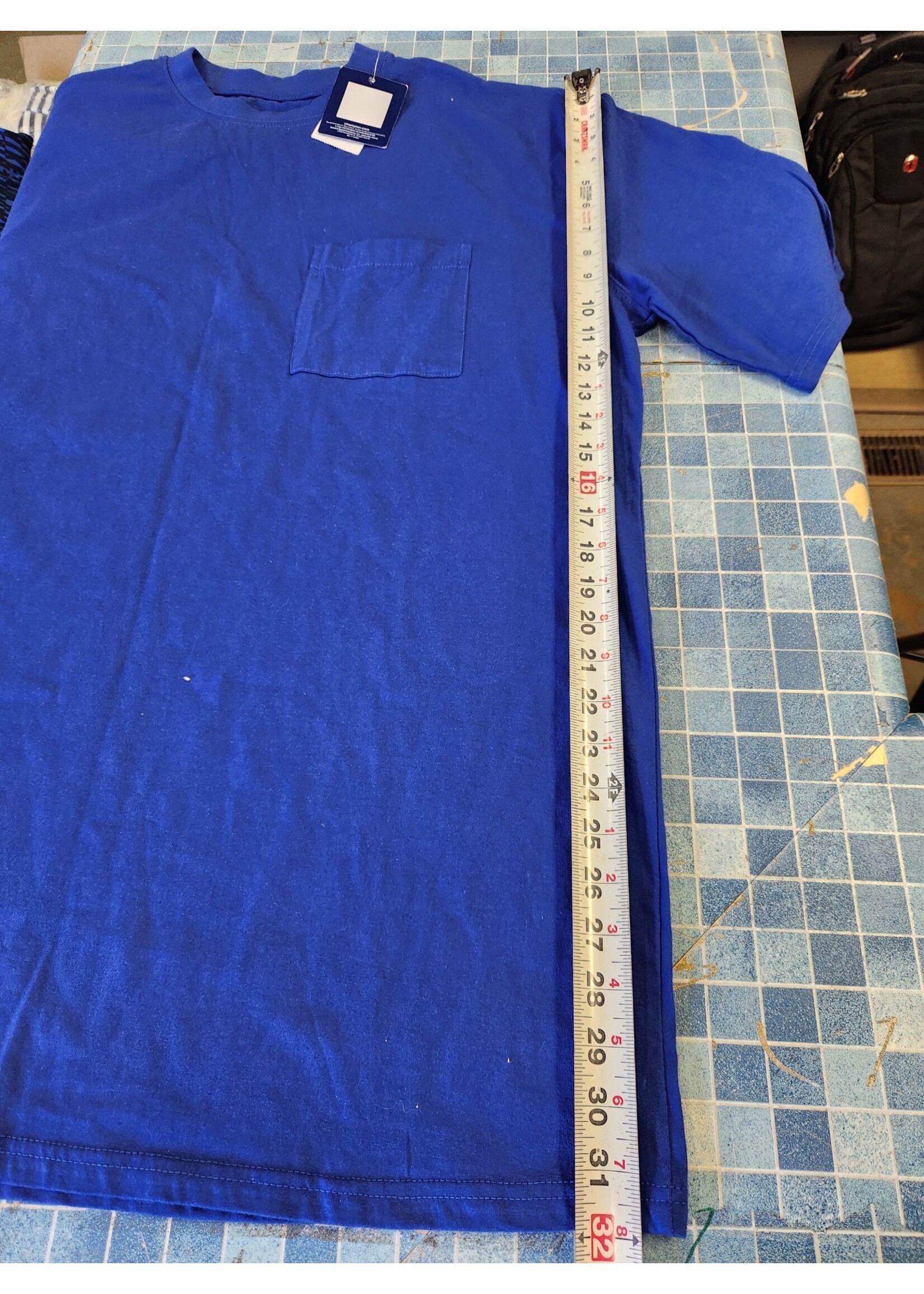 Champion Athleticwear Big and Tall Mens XLT T-Shirt w/ Pocket Blue