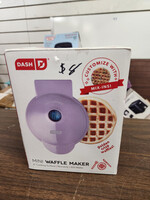 Dash Mini Maker Waffle - Lilac 4”