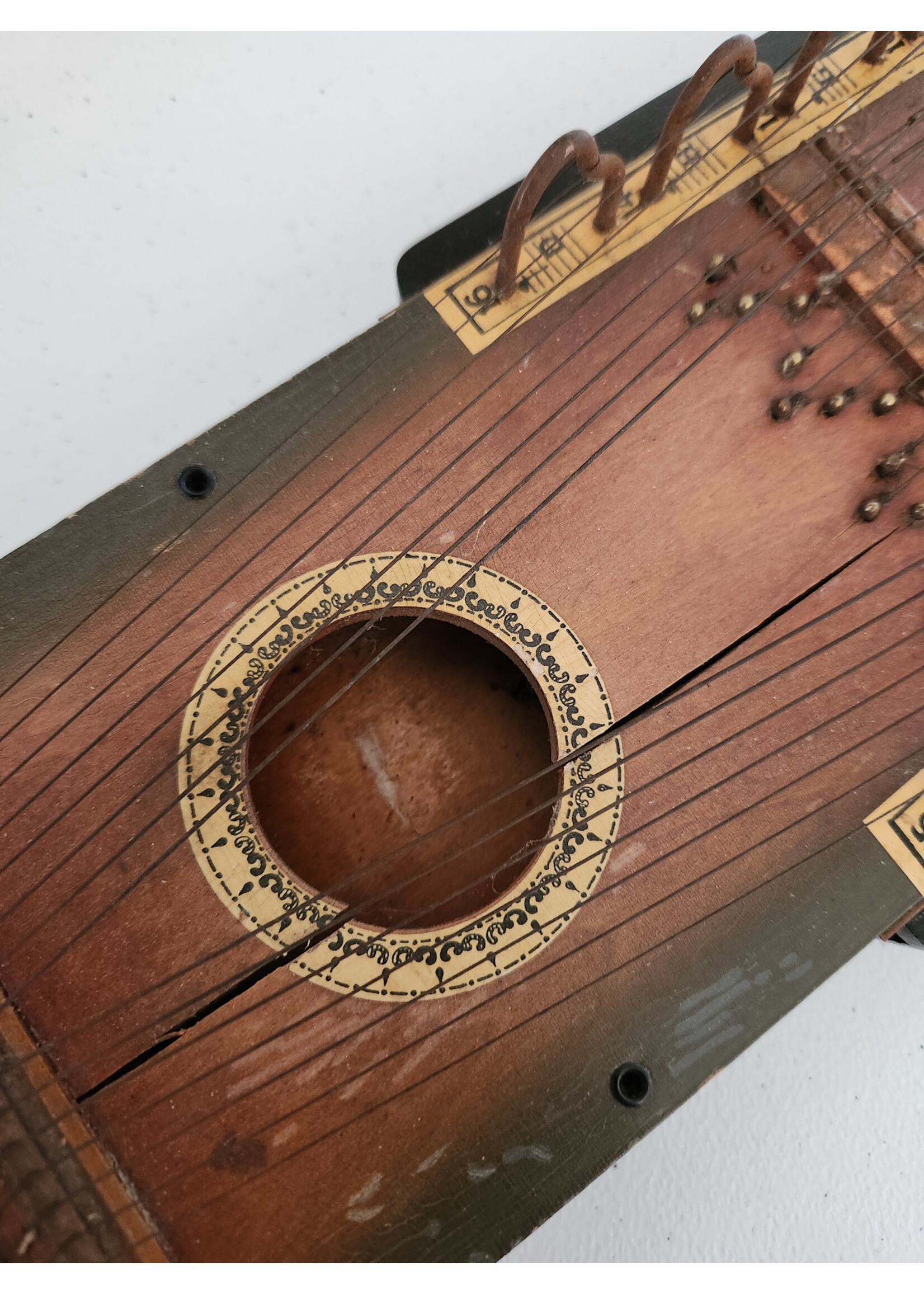 Antique Ukelin Wood Folk String Instrument - 1920s - Manufacturer's Advertising 27.5x7.5