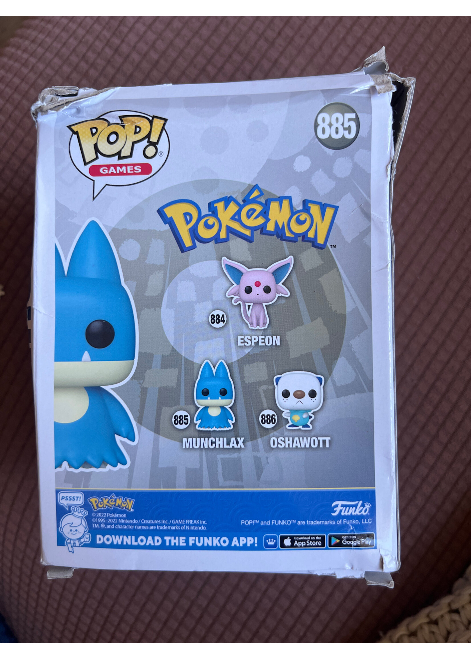 Box damage- Funko Pop Games Pokémon Munchlax 885
