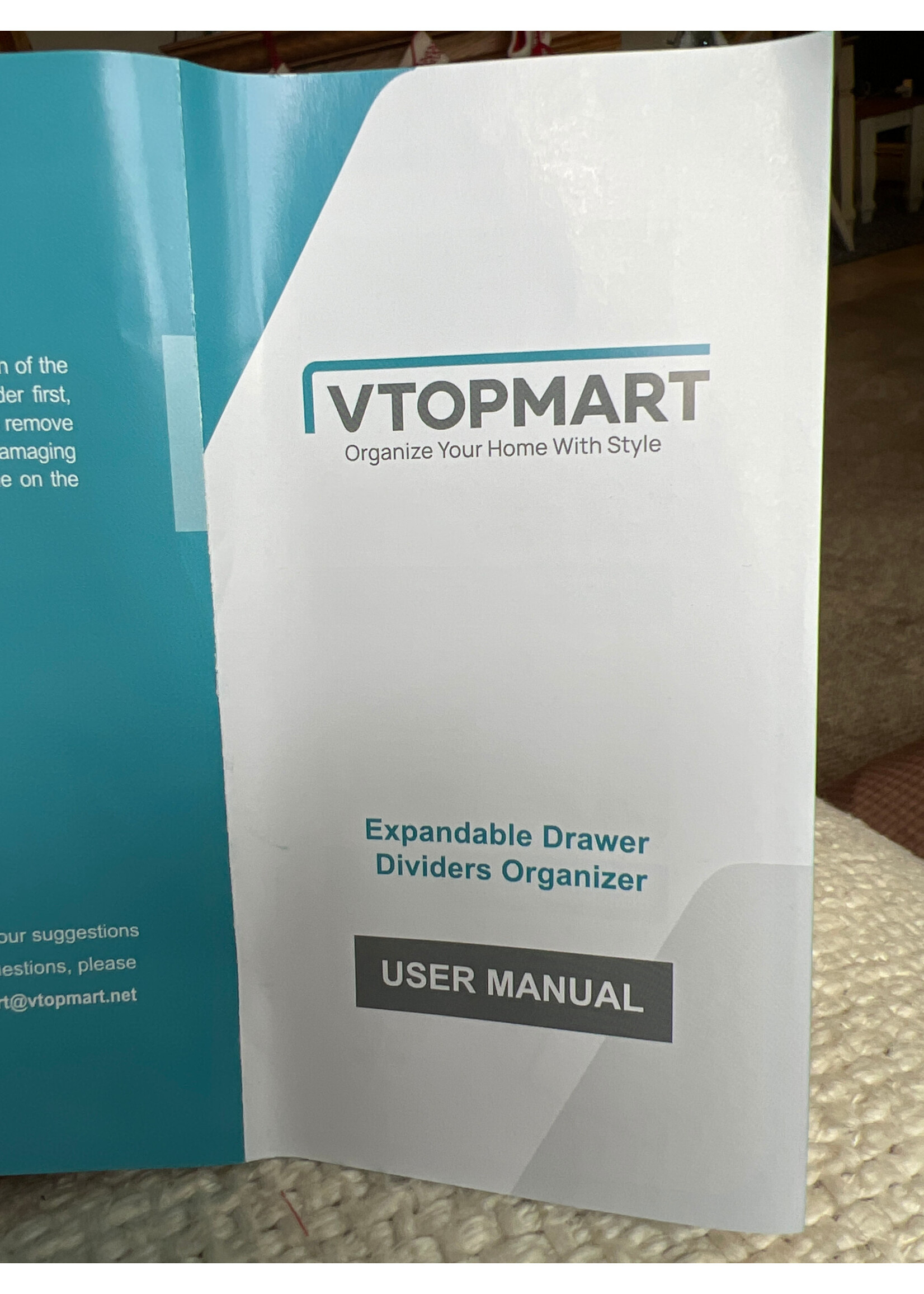 Open box- VTopmart expandable drawer dividers organizer 8 pk