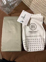 Threadmill Home Linen 400 thread Sage King Pillowcase Pair