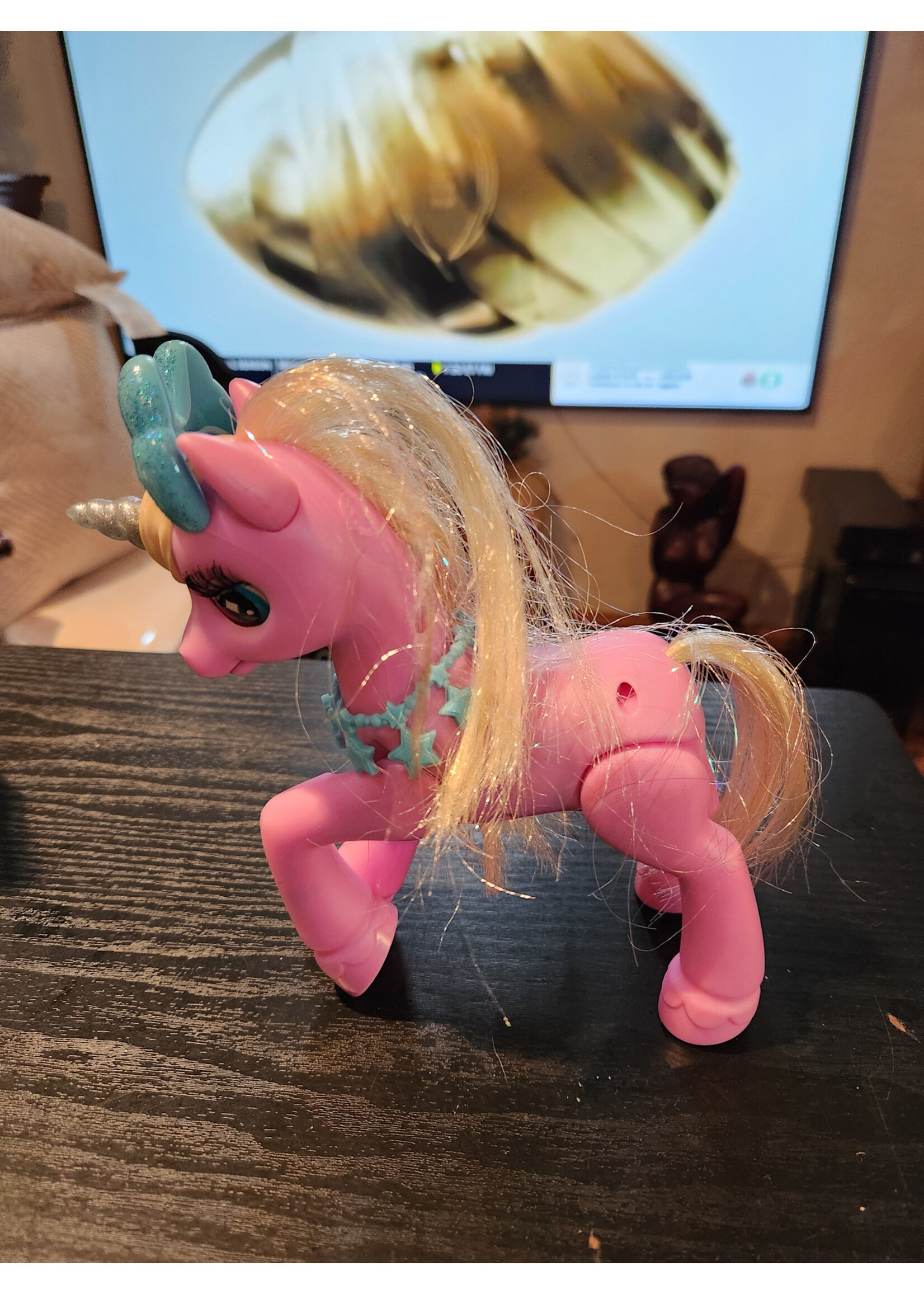 *Used Zuru Pets Alive My Magical Unicorn, Pink, Interactive, Lights Up, Sounds