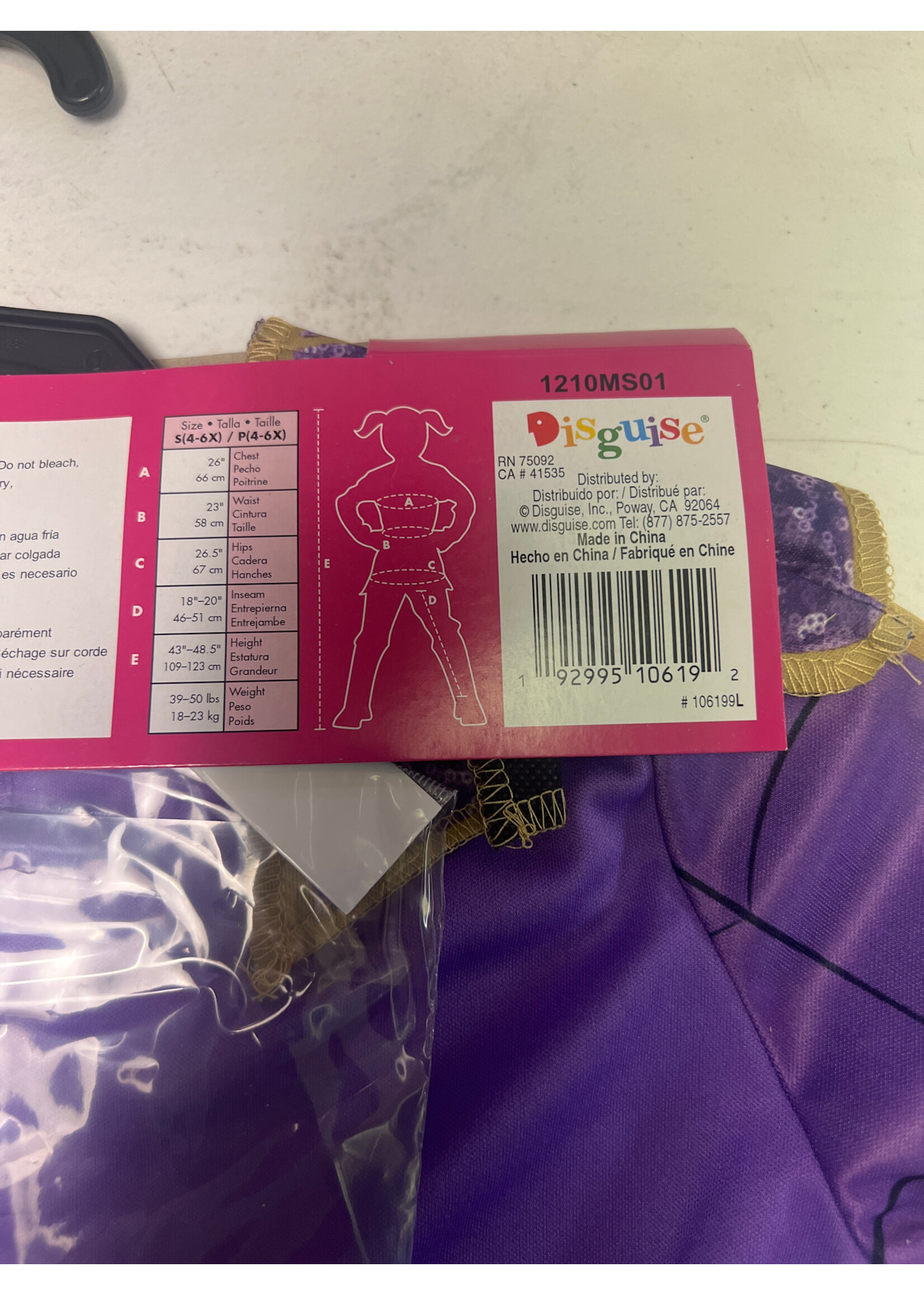 Vampirina Child Costume S 4/6