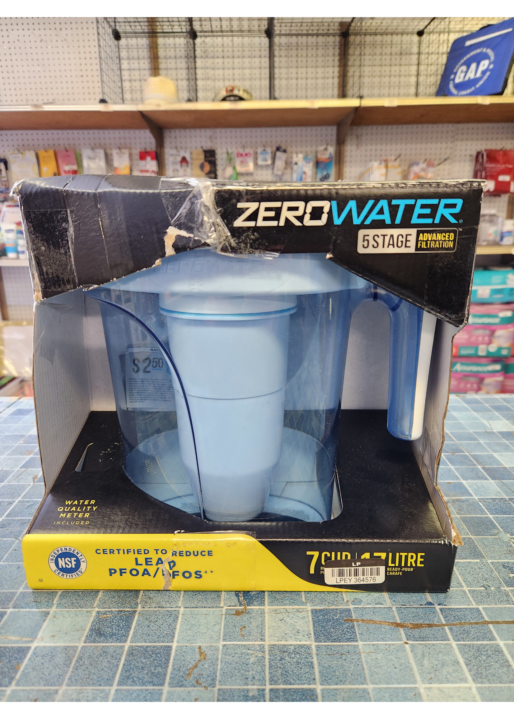 *Used/Missing Filter/Meter ZeroWater 7 Cup Pitcher with Ready-Pour + Free Water Quality Meter