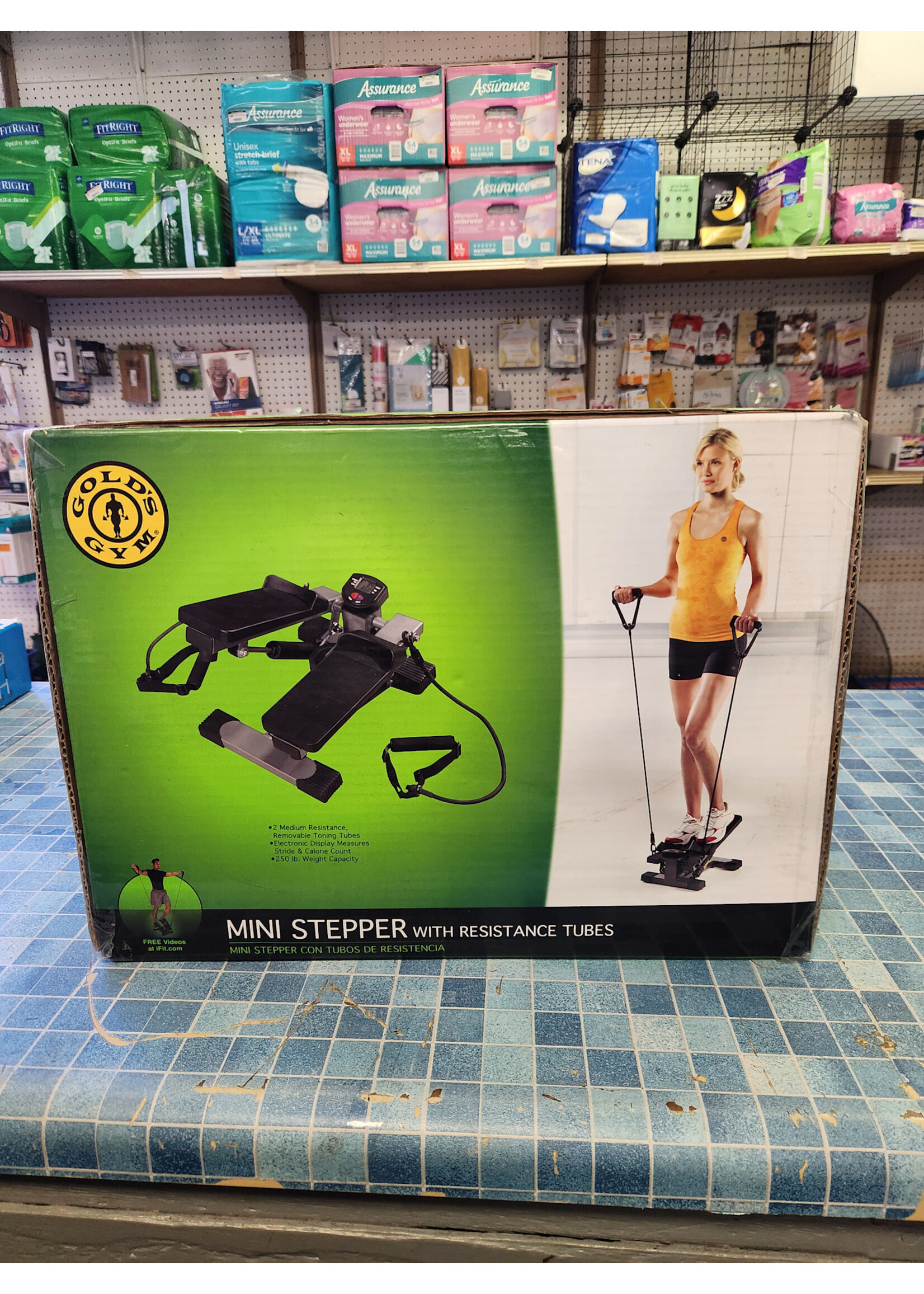 Gold's Gym Mini Stepper With Resistance Bands