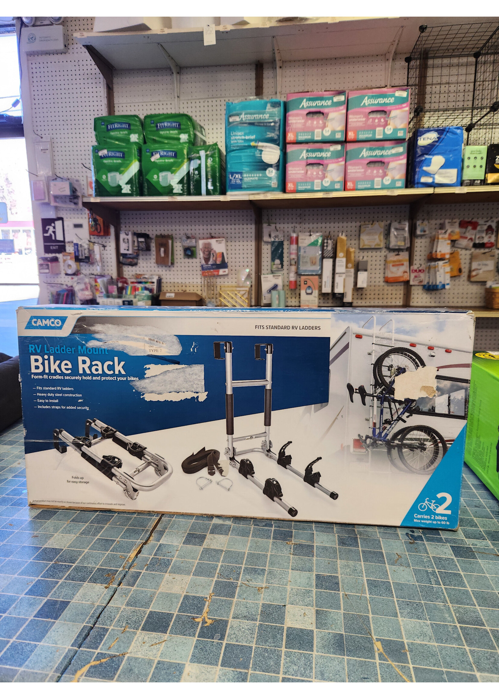 Camco 51492 - RV Ladder Mount Bike Rack