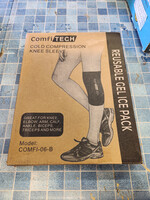 Comfitech Knee Ice Sleeve for Cooling Application, Flexible Cold Gel Pack Reusable, Medium