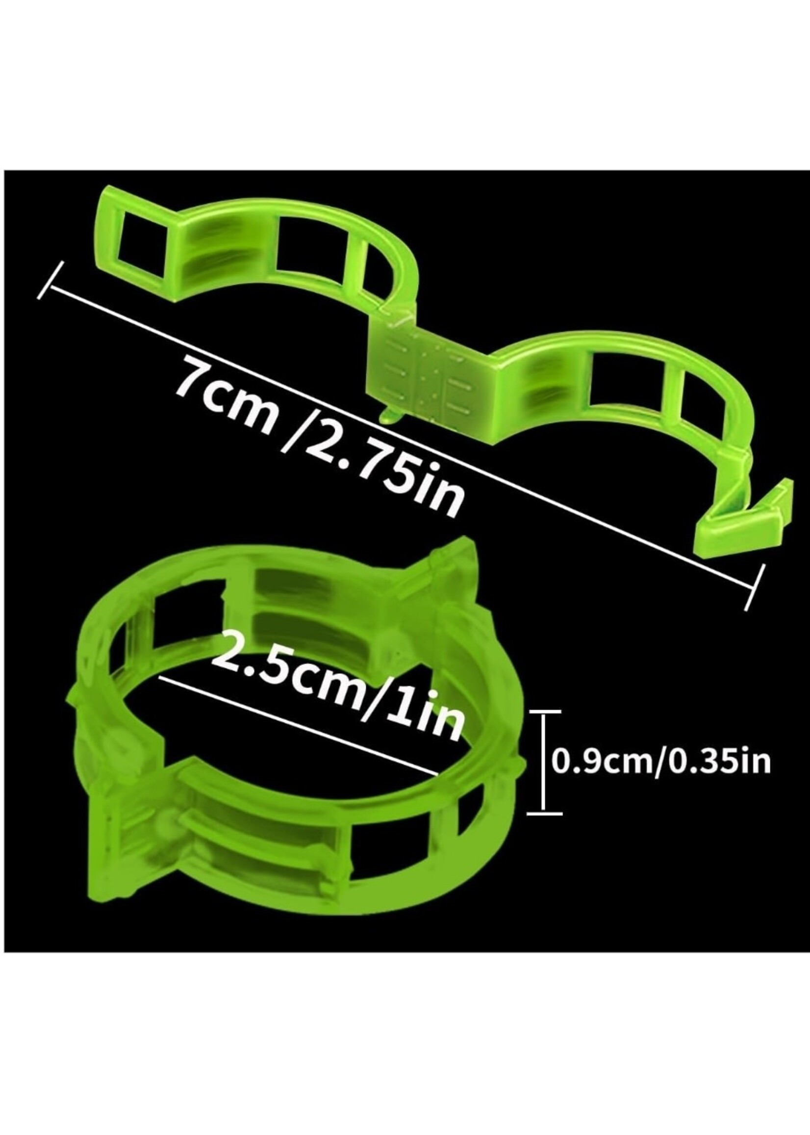 Kinglake 350 Plant Support Clips, plant fixing clips, plastic garden clips, tomato clips