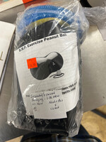 Open package- B.M.P.  Exercise Peanut Ball w/ pump black