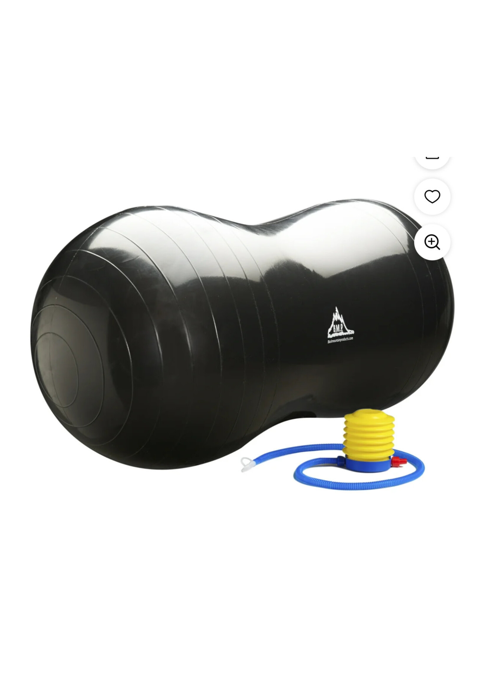 Open package- B.M.P.  Exercise Peanut Ball w/ pump black