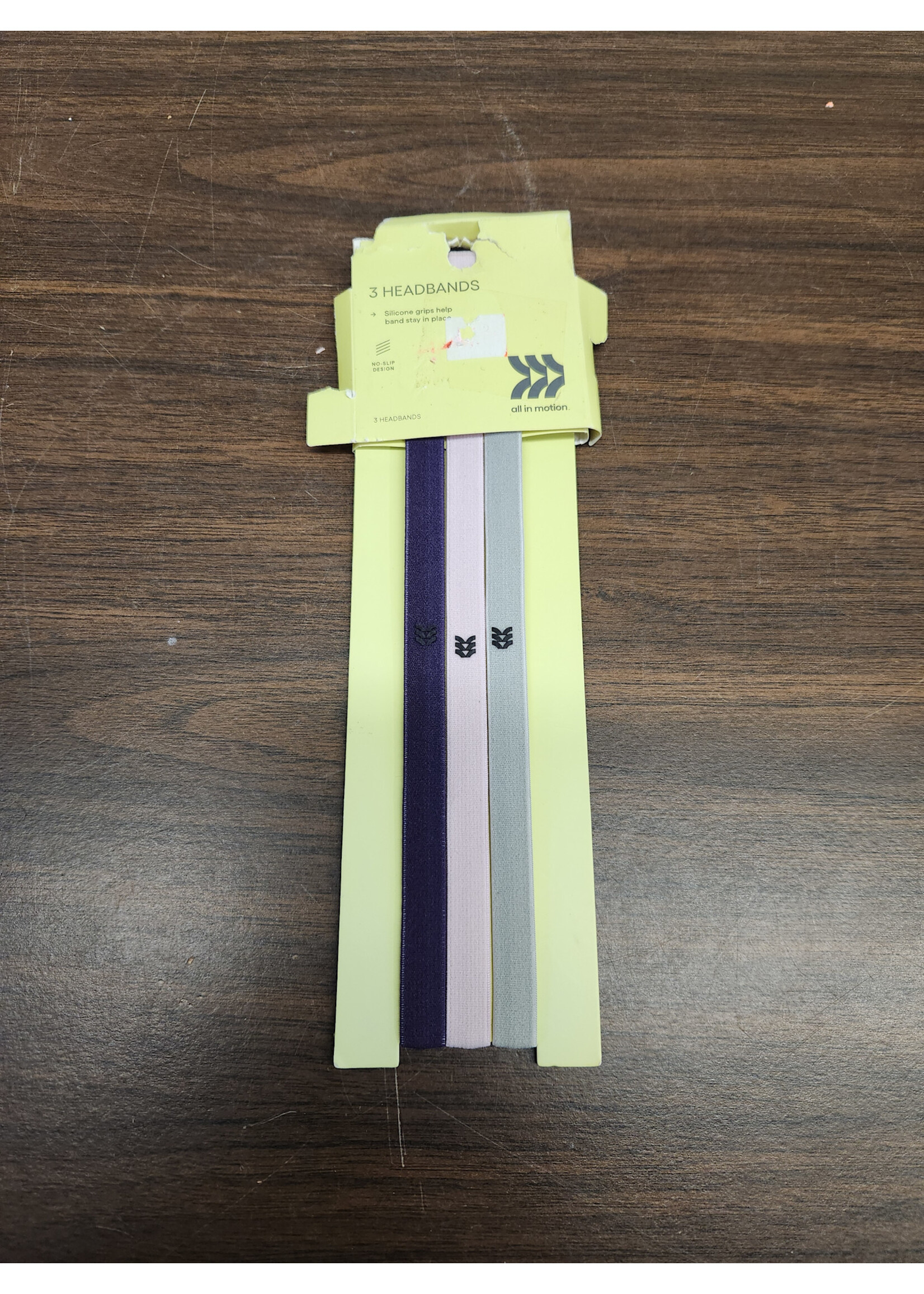 Women's Running/Workout Head Band 3pk - Purple/Violet/Gray - All In Motion