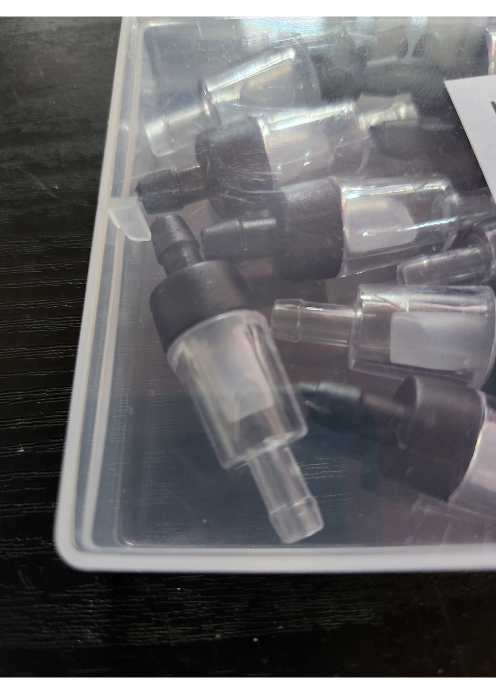 20pcs Aquarium Check Valves One Way Air Pump Valves Non-Return One Way Air Valves for 3/16 inch Fish Tank Aerator
