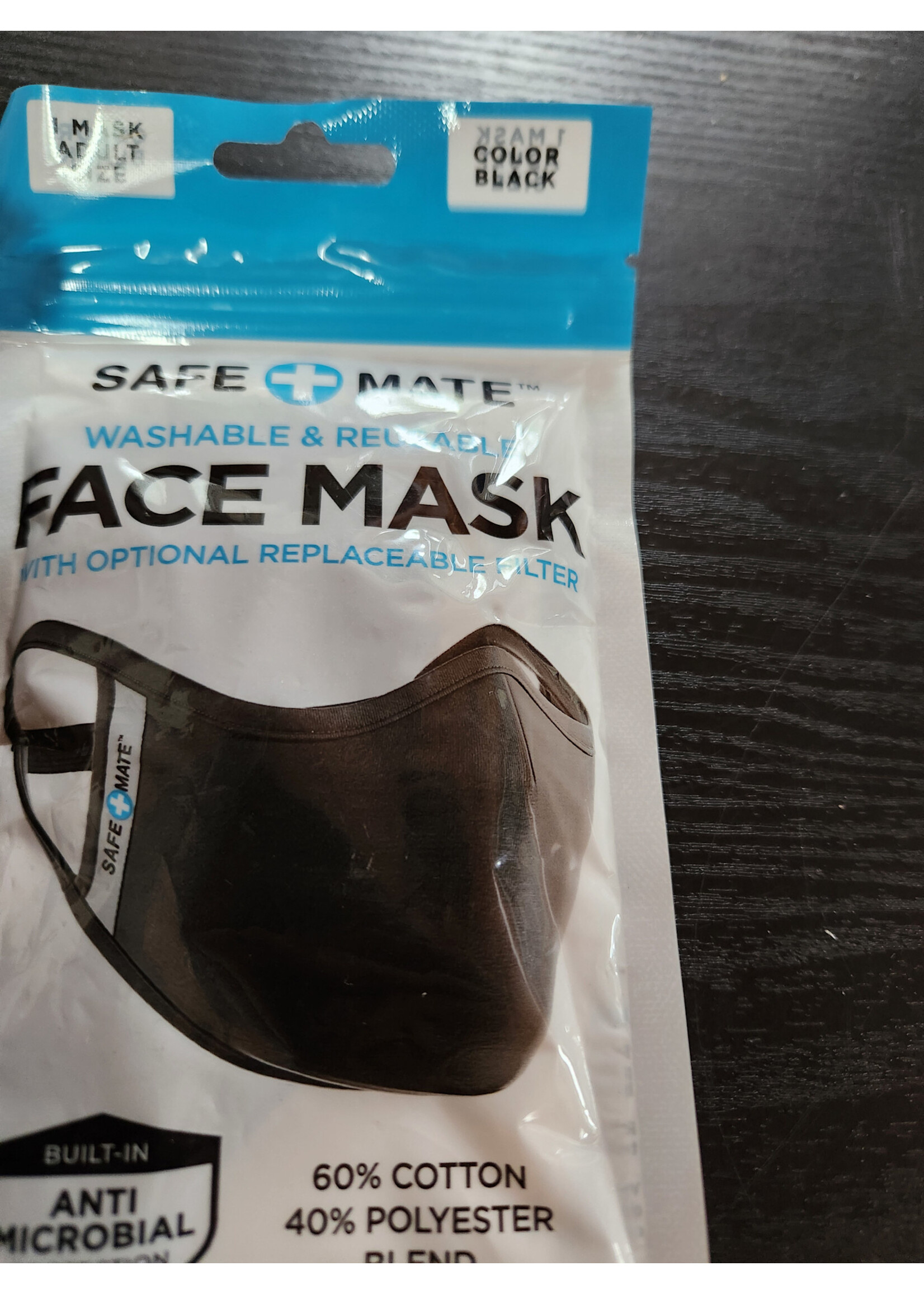 Case-Mate Safe Mate Washable Cloth Mask, Black