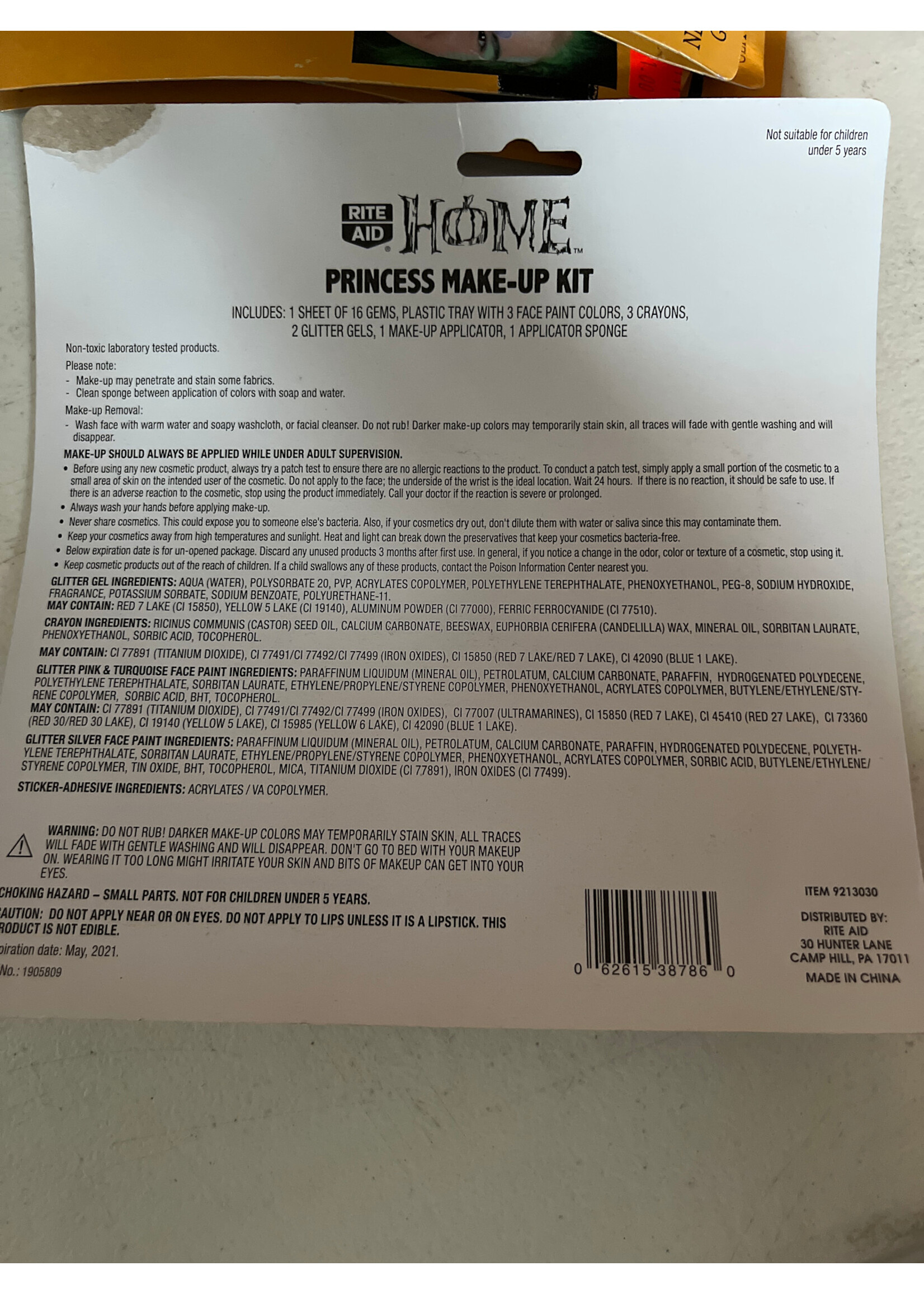 RiteAid Home Princess Makeup Kit