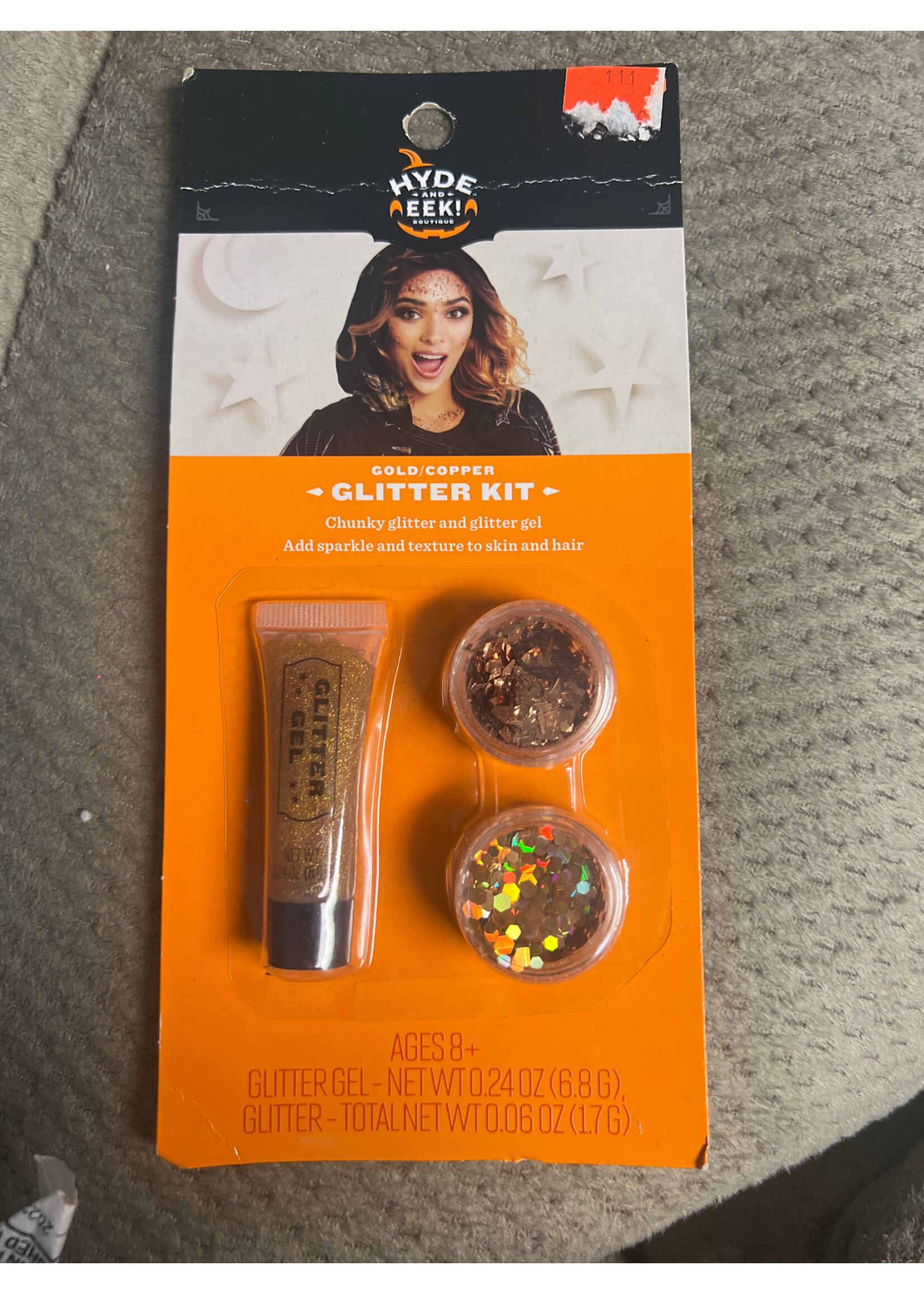 Hyde & Eek Gold/Copper Glitter Kit with gel
