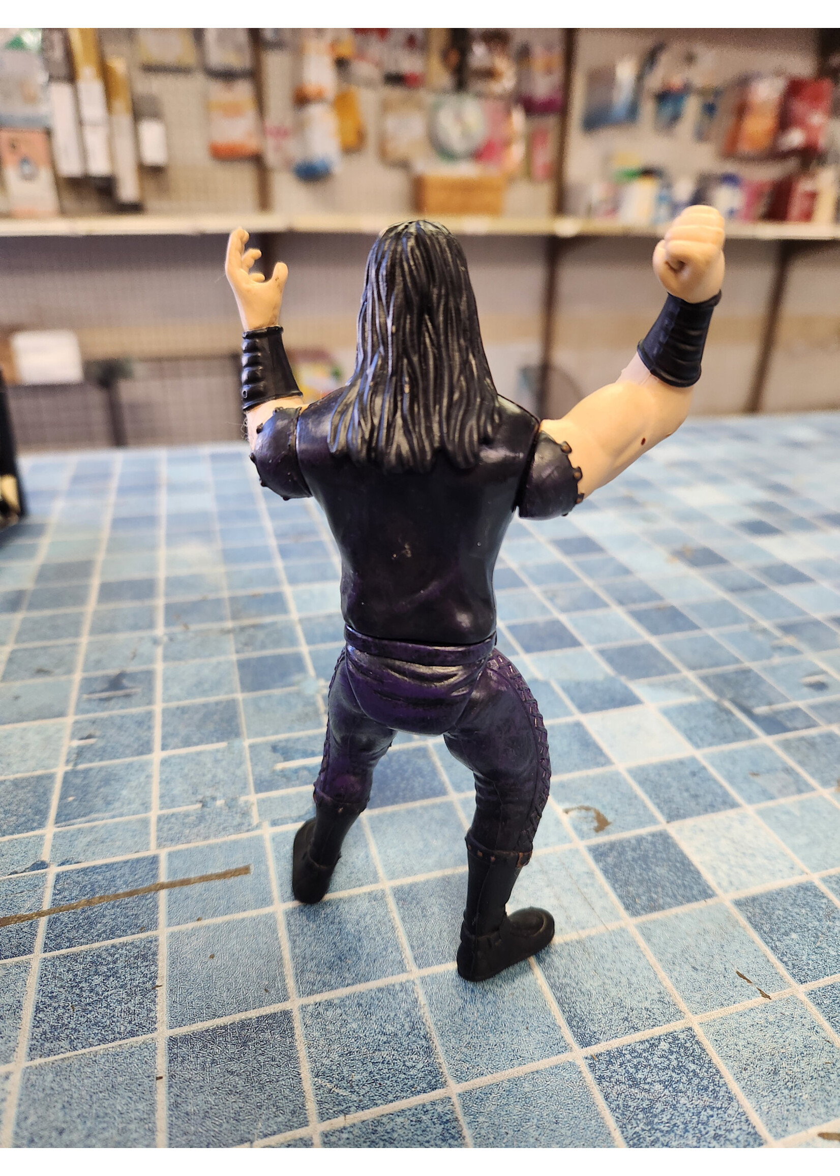 Autographed 1997 Undertaker WWE WWF Jakks Pacific Slammers Series 1 Wrestling Action Figure