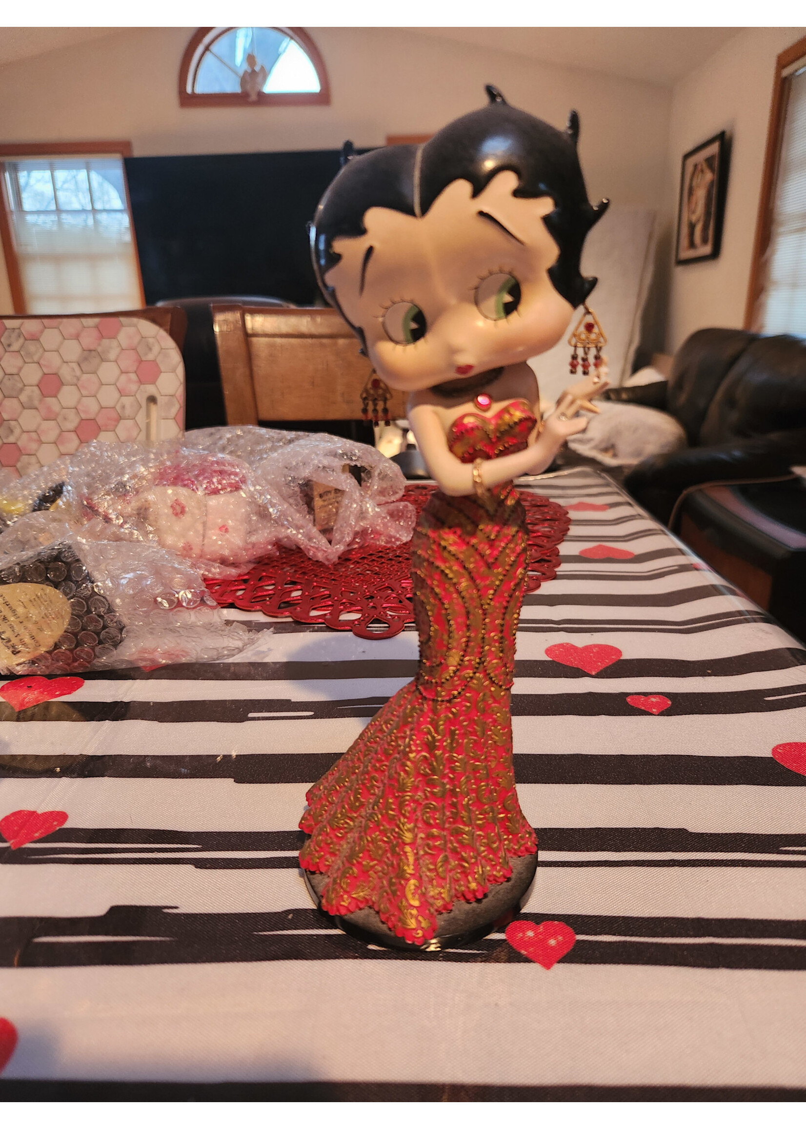 *Missing Fingers The Danbury Mint Betty Boop Dazzling Diva 2005 Figurine 9"